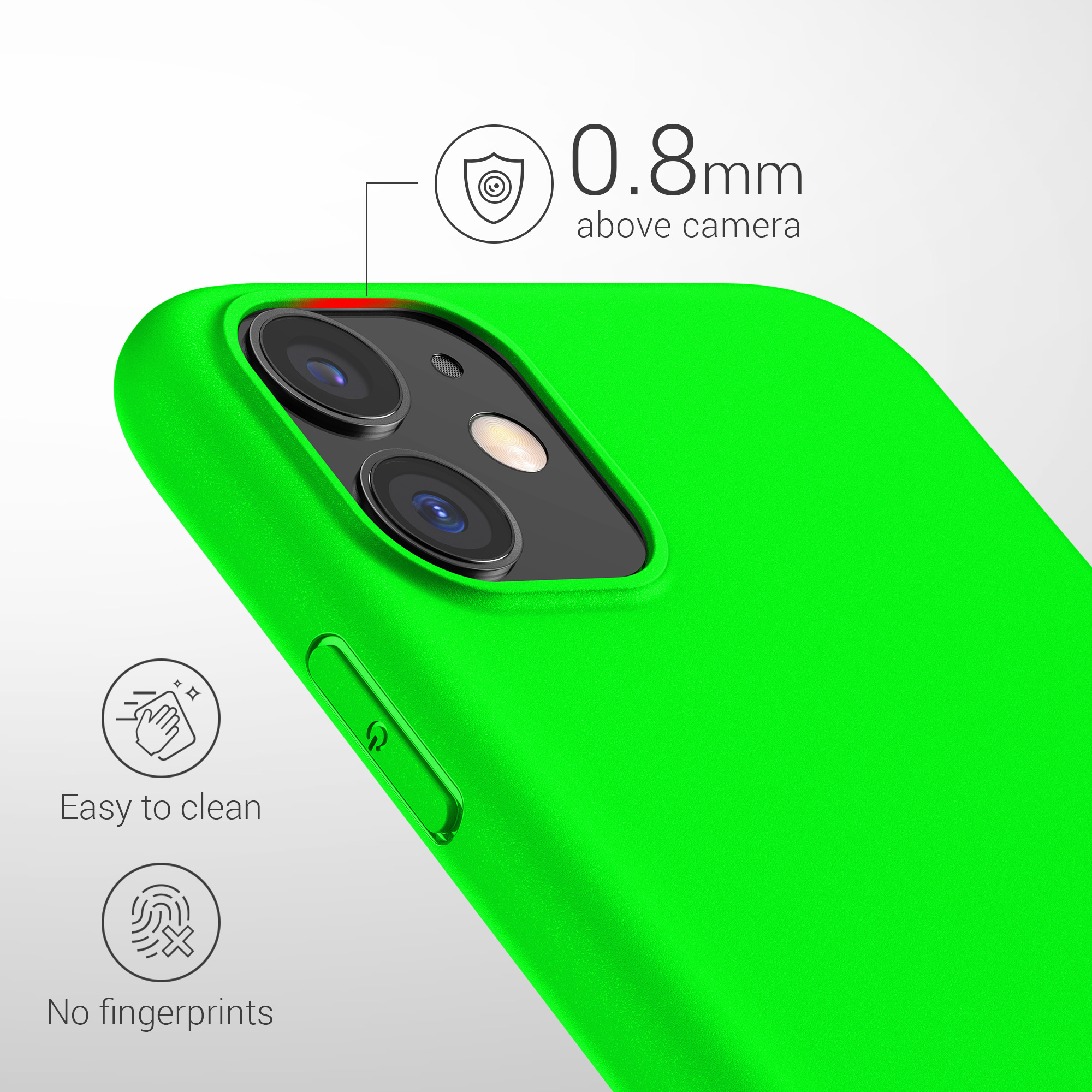Kryt na mobil kwmobile iPhone 11 - neonově zelená