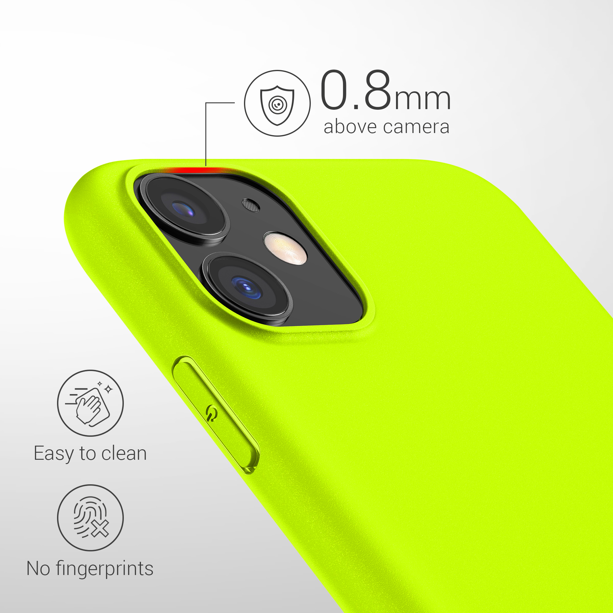 Kryt na mobil kwmobile iPhone 11 - neonově žlutá