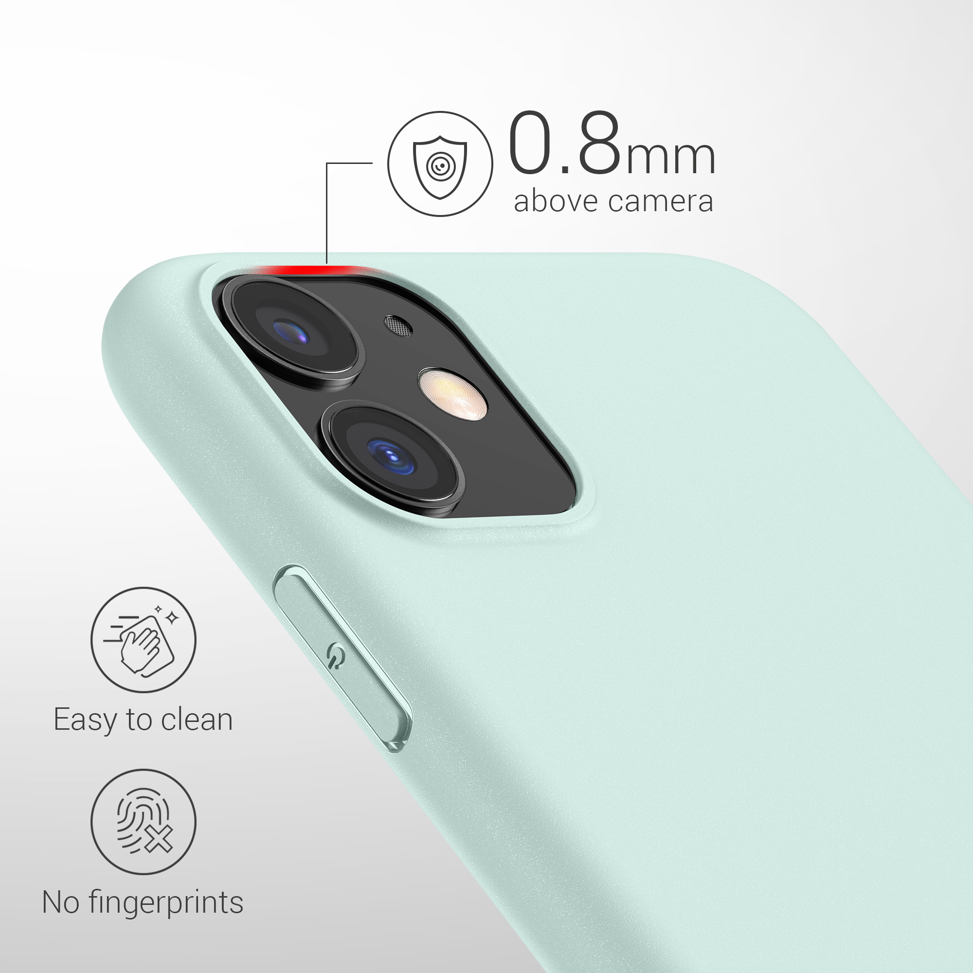 Kryt na mobil kwmobile iPhone 11 - mintová