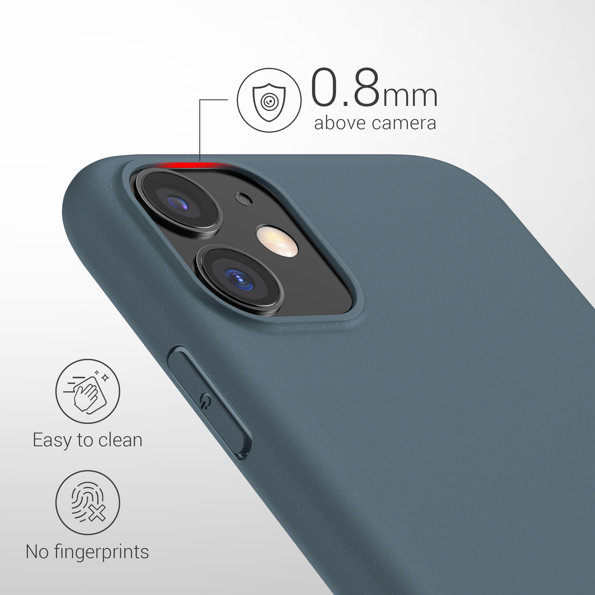 Kryt na mobil kwmobile iPhone 11 - tmavě břidlicová