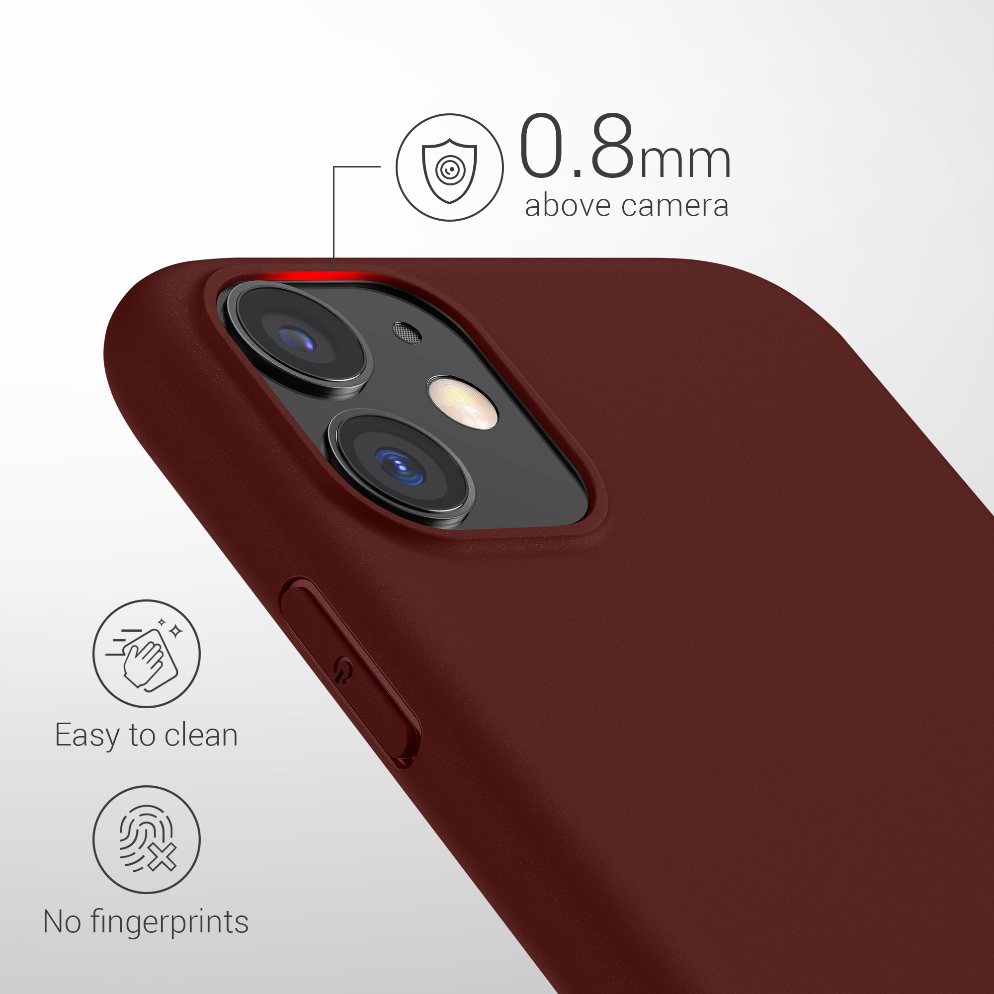 Pouzdro pro Apple iPhone 11 kwmobile TPU - vínově fialová