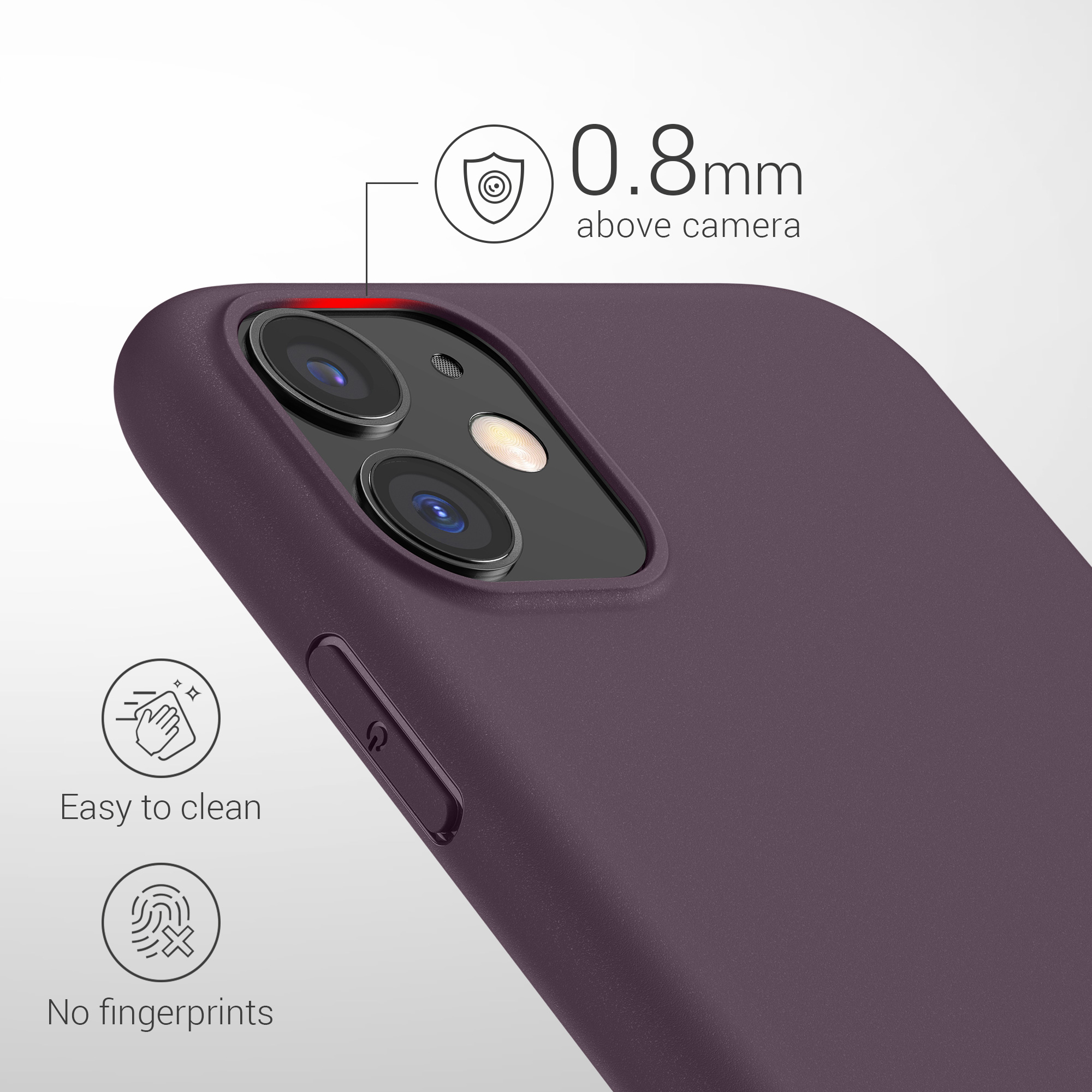 Pouzdro pro Apple iPhone 11 kwmobile TPU - pastelová kosatcová