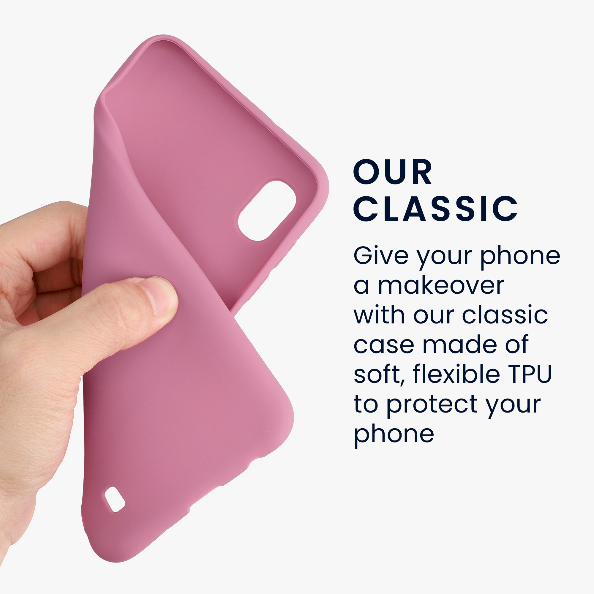 Kryt na mobil Samsung Galaxy A10 kwmobile TPU tmavě růžový
