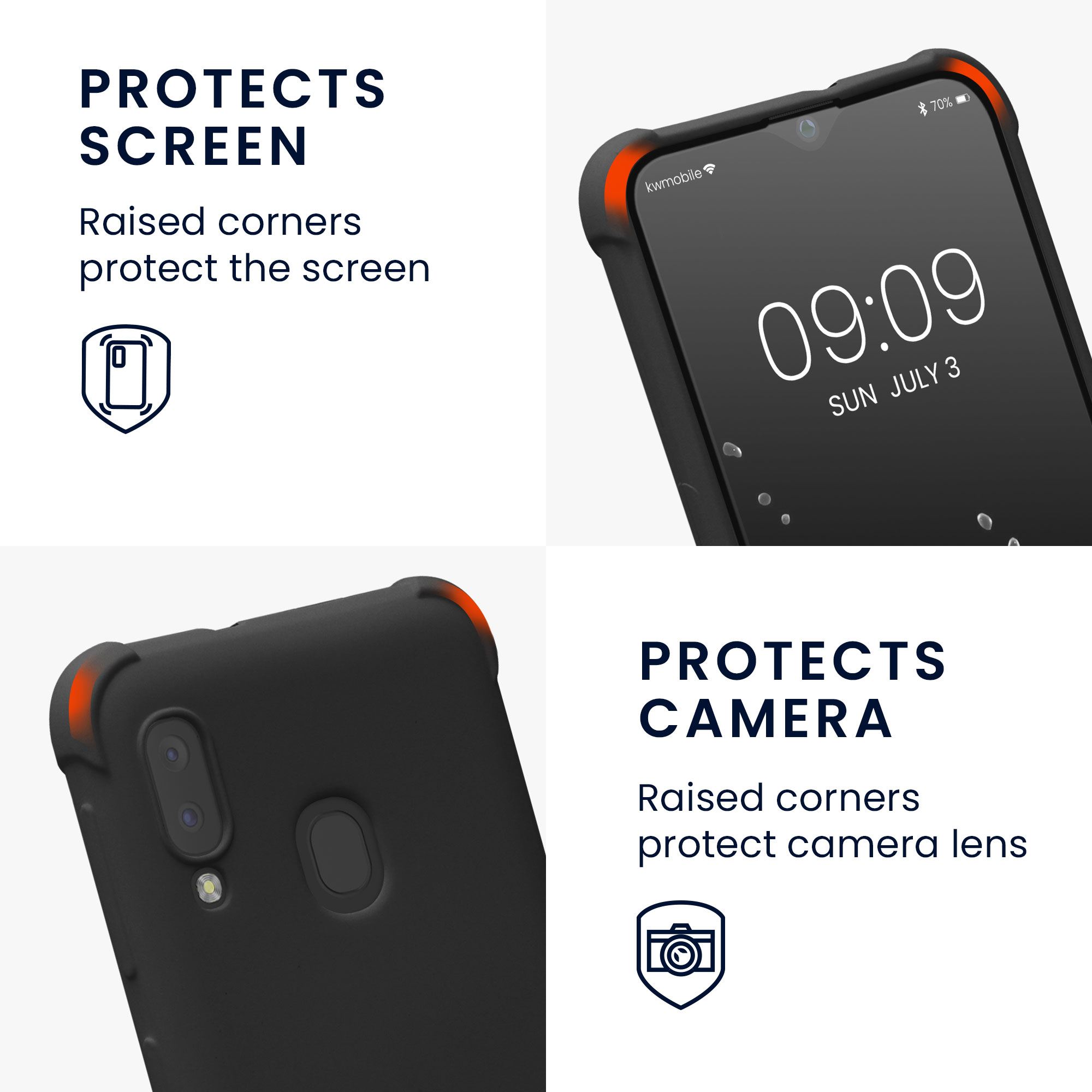 Crossbody kryt na mobil Samsung Galaxy A20e kwmobile černý