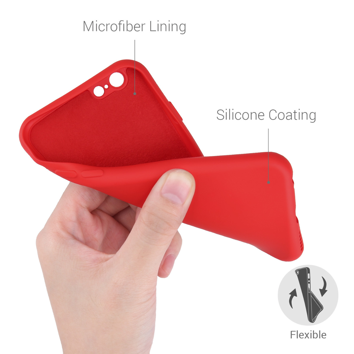 Silikonový kryt kwmobile pro Apple iPhone 6 / 6S - červená