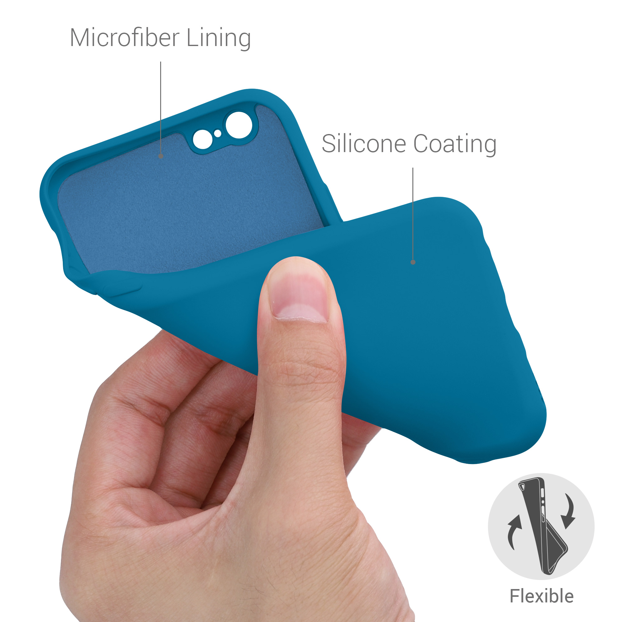 Silikonový kryt kwmobile pro Apple iPhone 6 / 6S - modrá