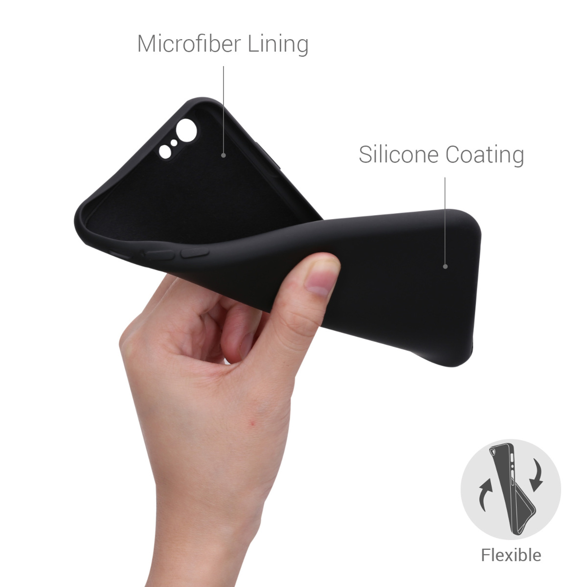 Silikonový kryt kwmobile pro Apple iPhone 6 / 6S - černá