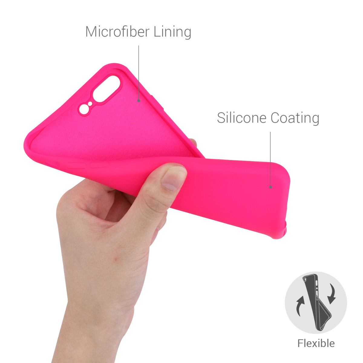 Silikonový kryt kwmobile pro Apple iPhone 7 Plus / iPhone 8 Plus - růžová
