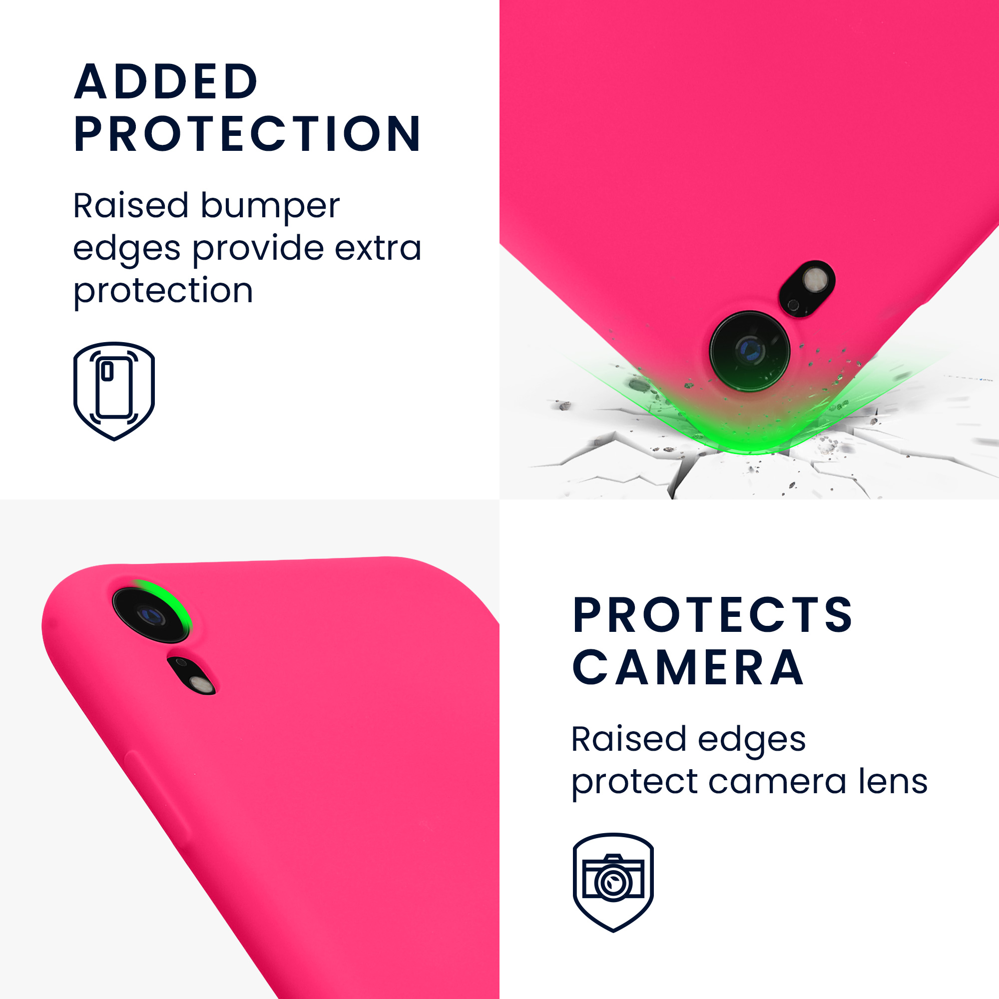 Silikonový kryt na mobil kwmobile pro Apple iPhone XR - neonově růžová