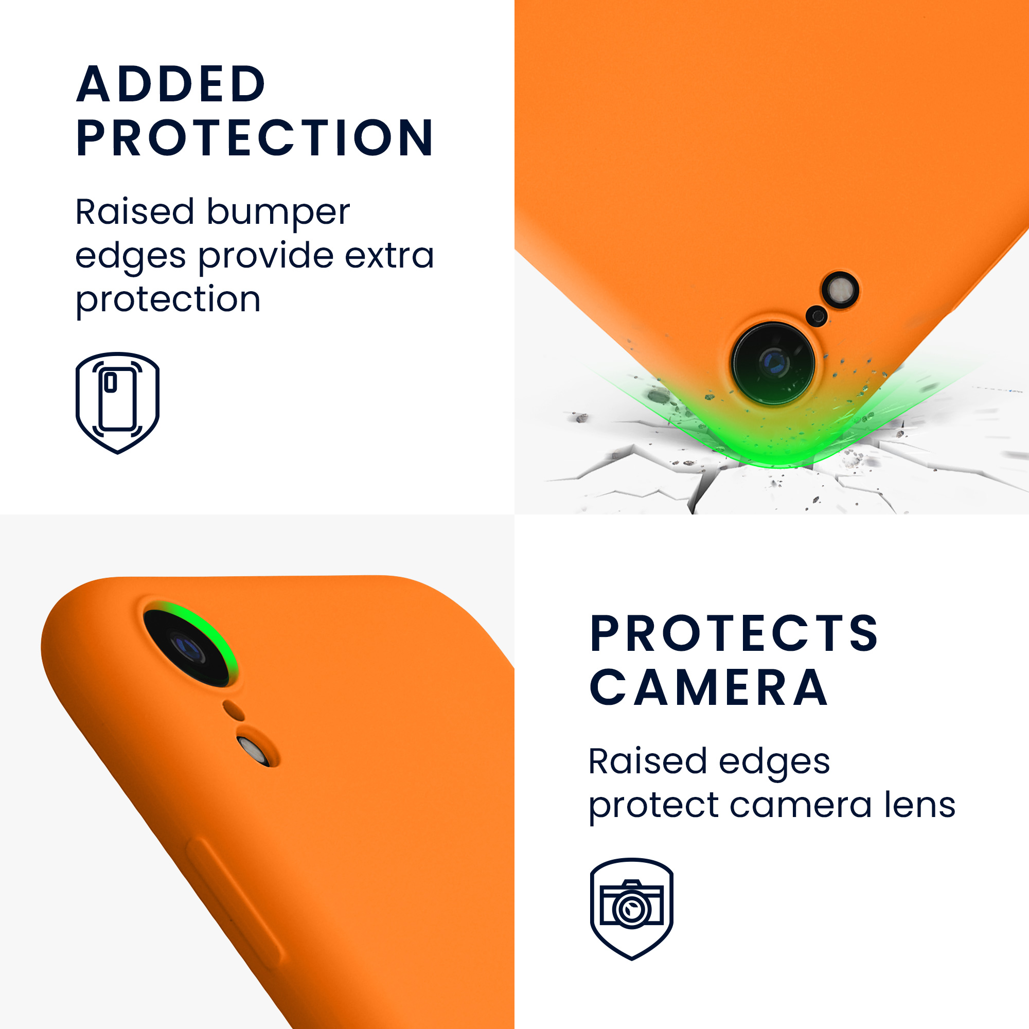 Silikonový kryt na mobil kwmobile pro Apple iPhone XR - oranžová Fruity Orange