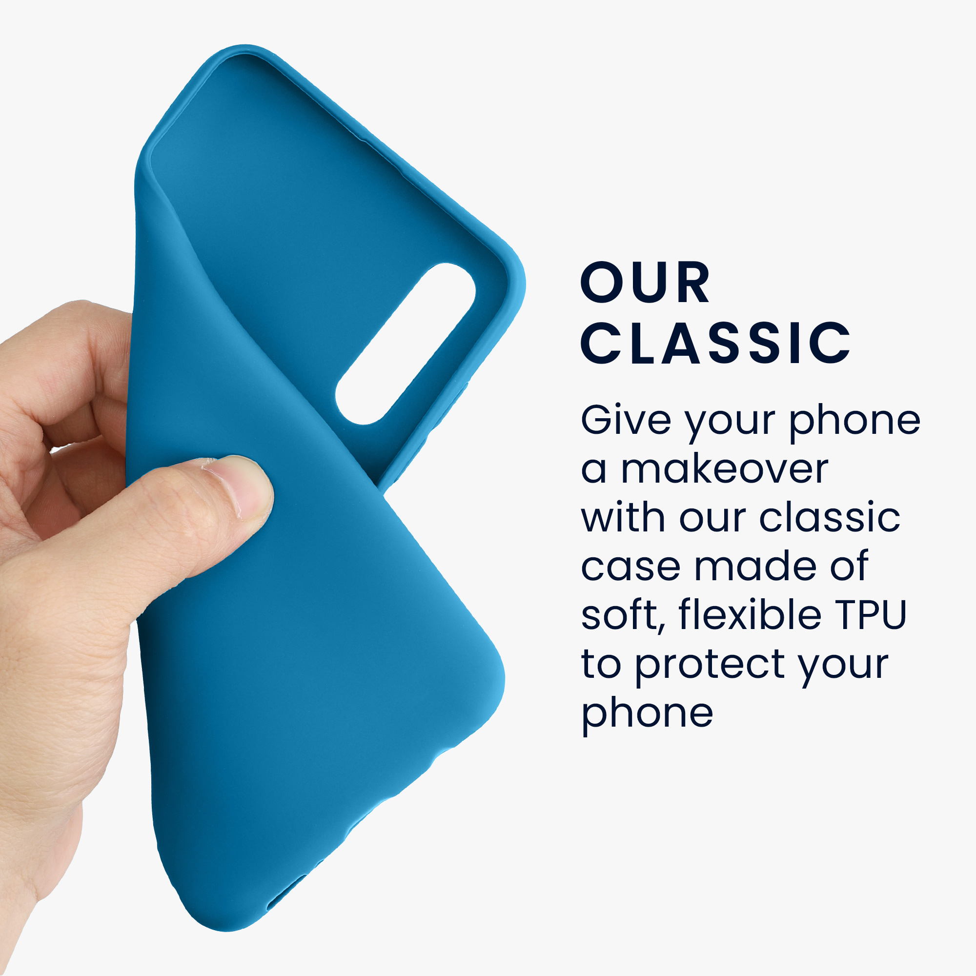 Kryt na mobil Samsung Galaxy A30s kwmobile TPU Karibská modrá