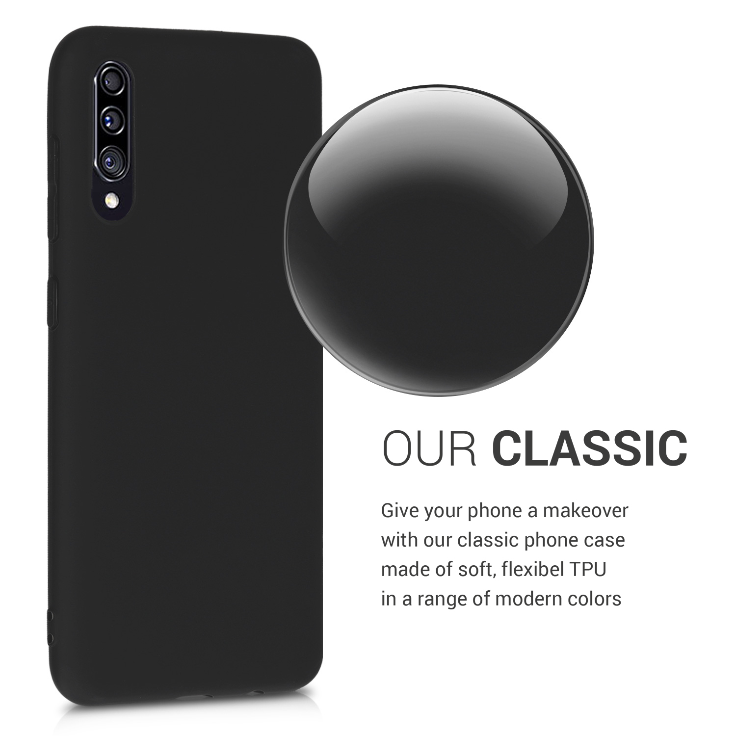 Kryt na mobil Samsung Galaxy A30s kwmobile TPU Matná černá