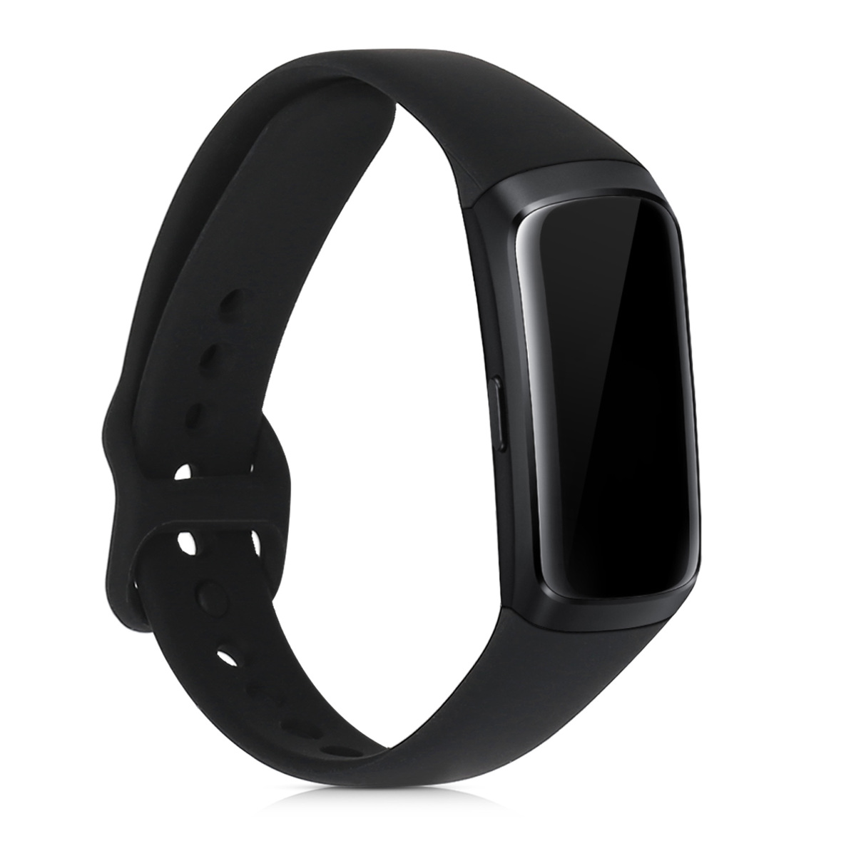 Silikonový řemínek na chytré hodinky Samsung Galaxy Fit (SM-R370) kwmobile 2 ks bílo-černý