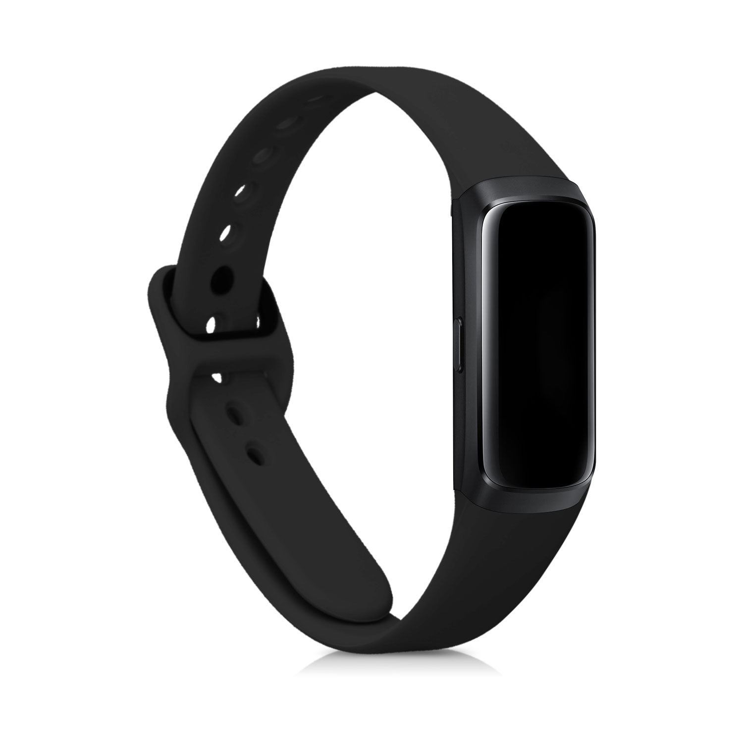 Silikonový řemínek na chytré hodinky Samsung Galaxy Fit (SM-R370) kwmobile 2 ks matně černý