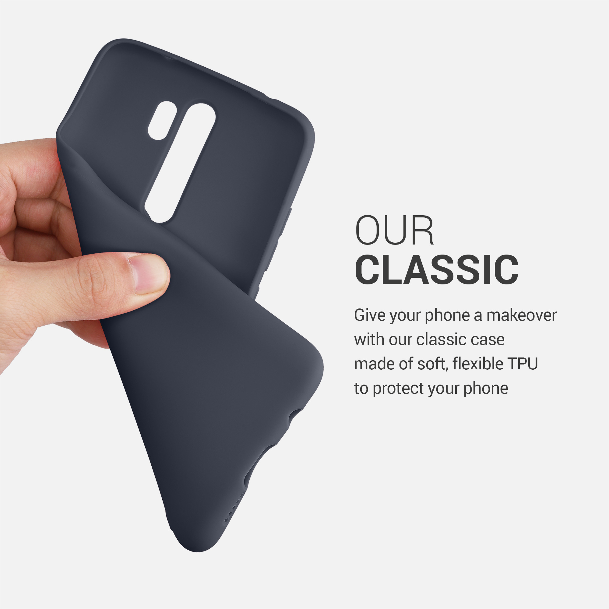 TPU kryt kwmobile pro Xiaomi Redmi Note 8 Pro - borůvkově modrá
