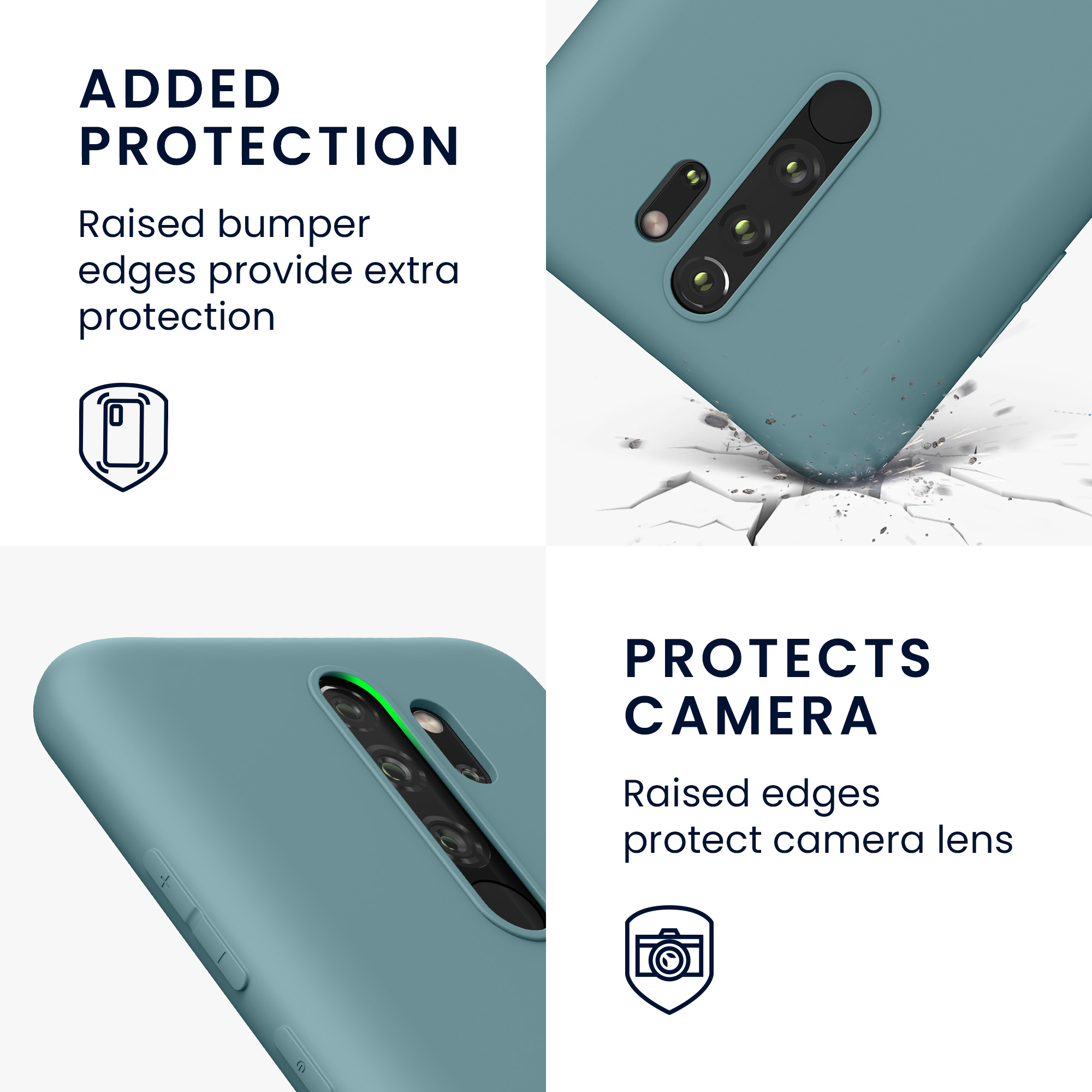 TPU kryt kwmobile pro Xiaomi Redmi Note 8 Pro - šedobéžová