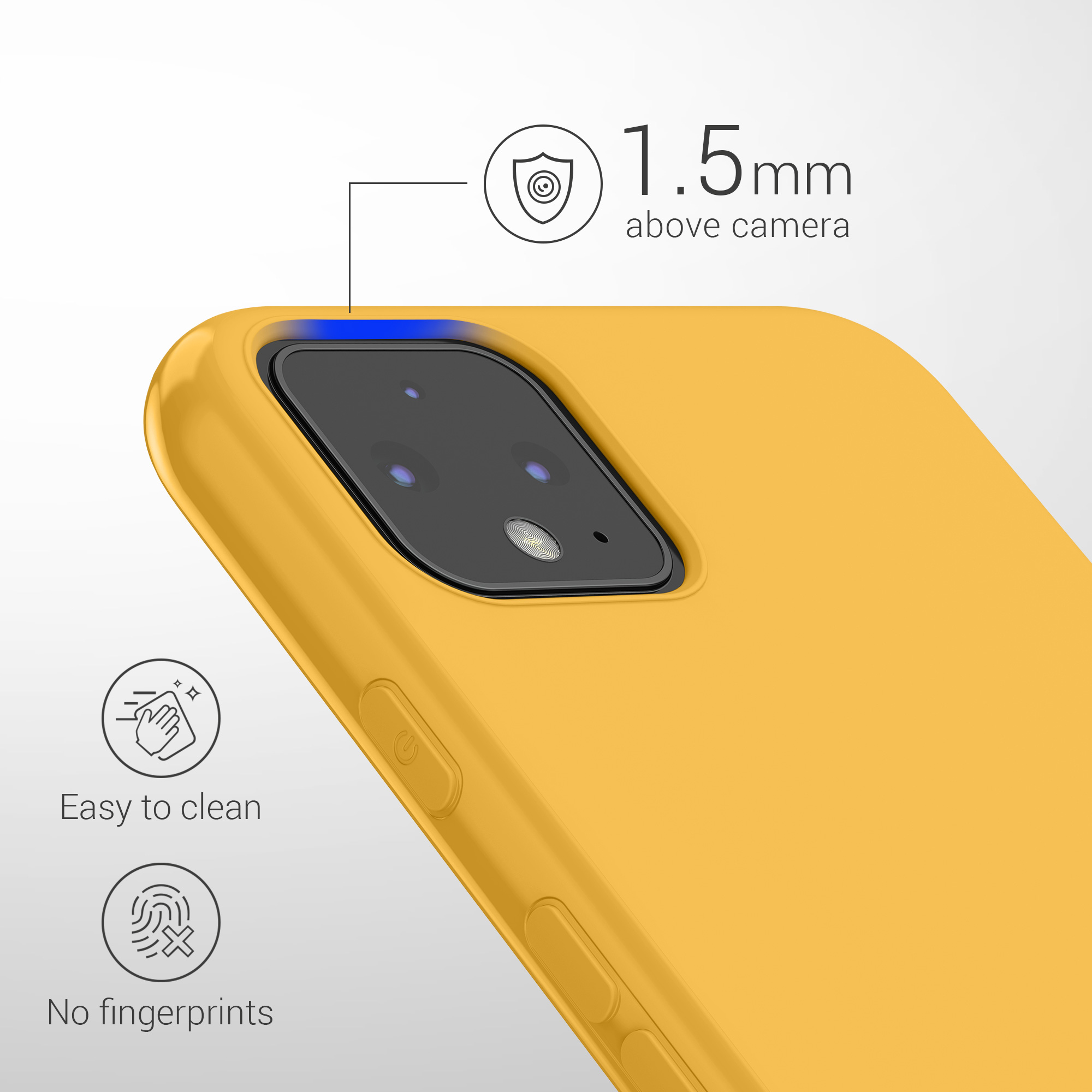 Zadní kryt kwmobile pro Google Pixel 4 - medově žlutá