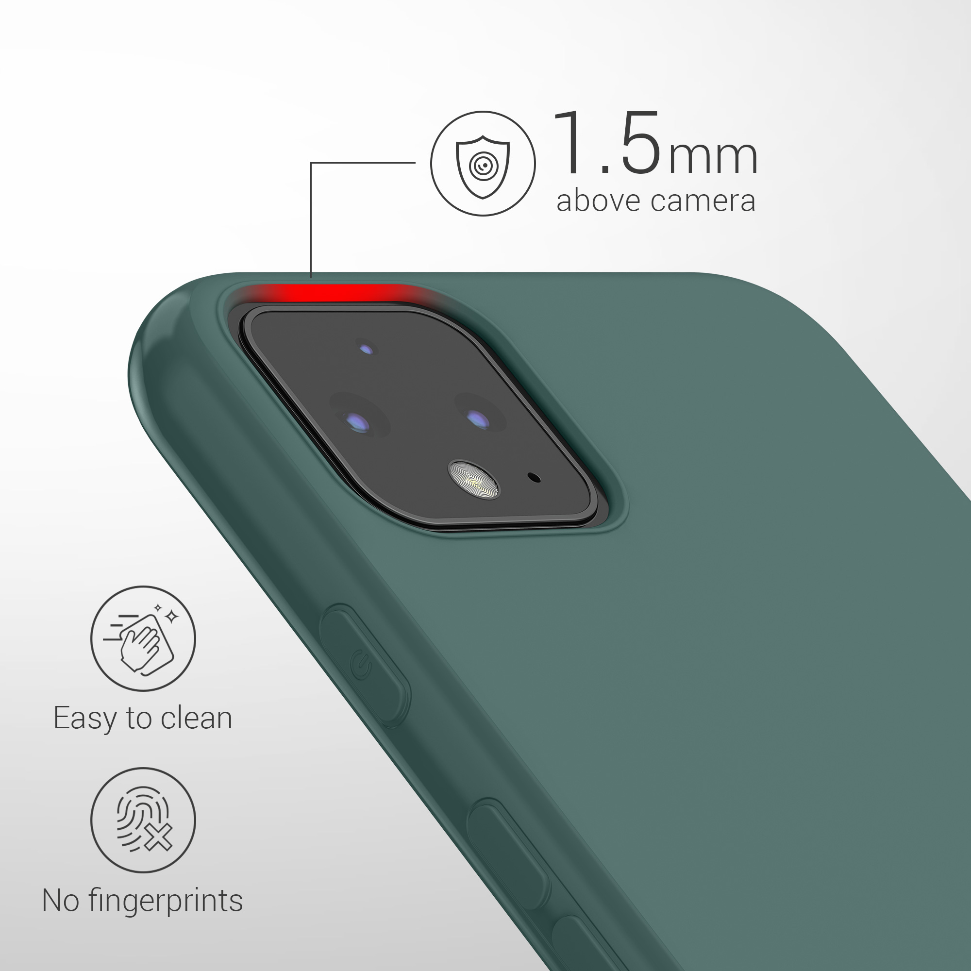 Zadní kryt kwmobile pro Google Pixel 4 - modrozelená