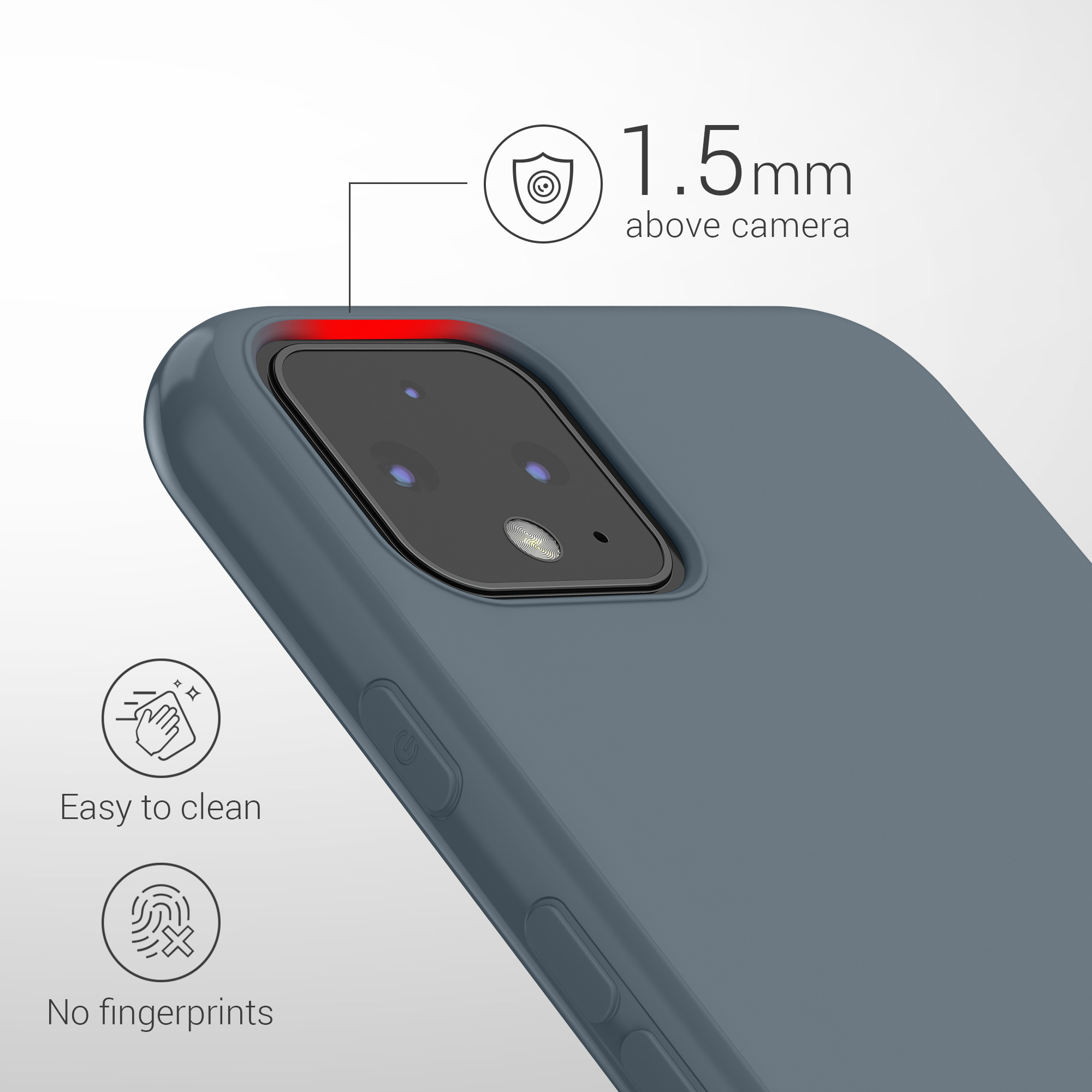 Zadní kryt kwmobile pro Google Pixel 4 - tmavě břidlicová