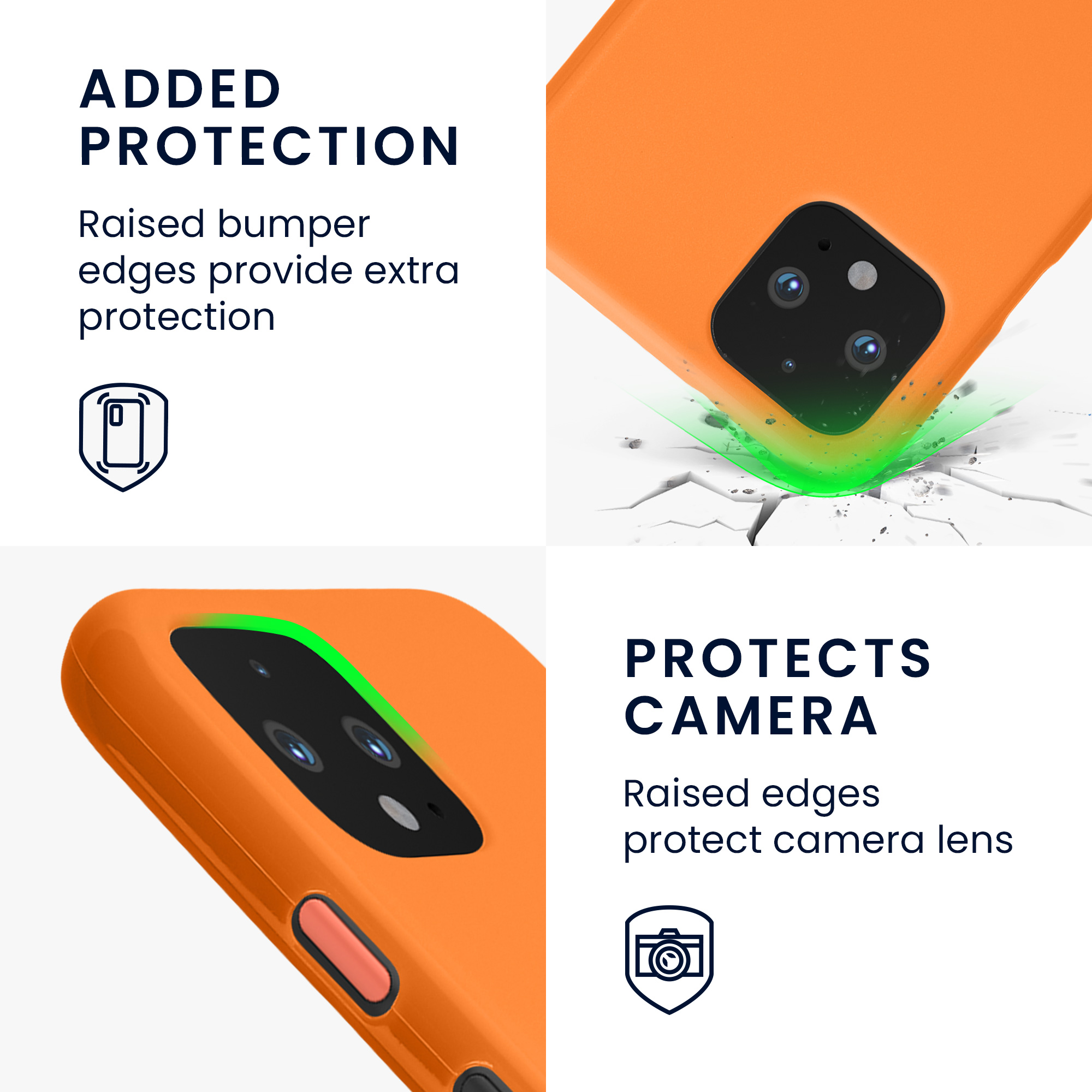 Zadní kryt kwmobile pro Google Pixel 4 - ovocná oranžová