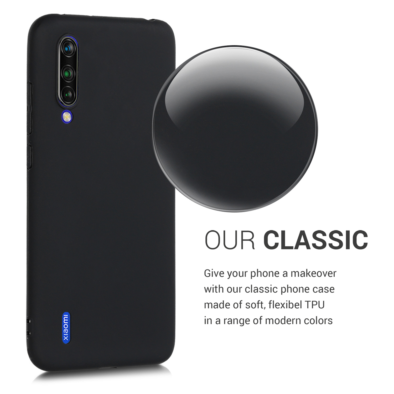 Kryt kwmobile Xiaomi Mi 9 Lite, černá matná