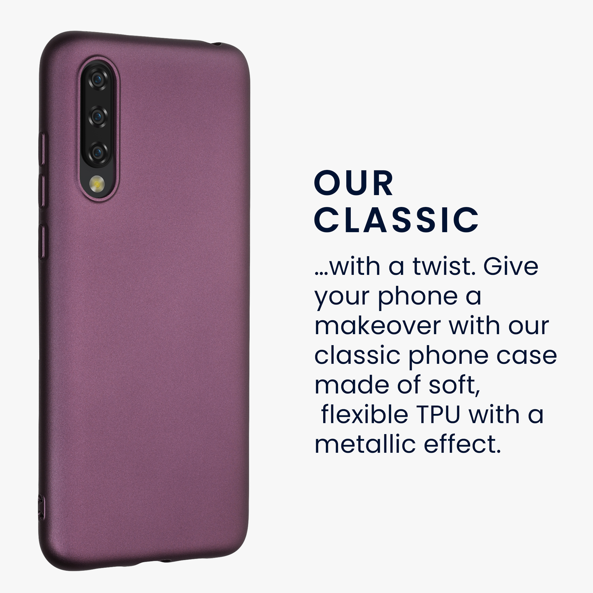Kryt kwmobile Xiaomi Mi 9 Lite, metalická levandulová