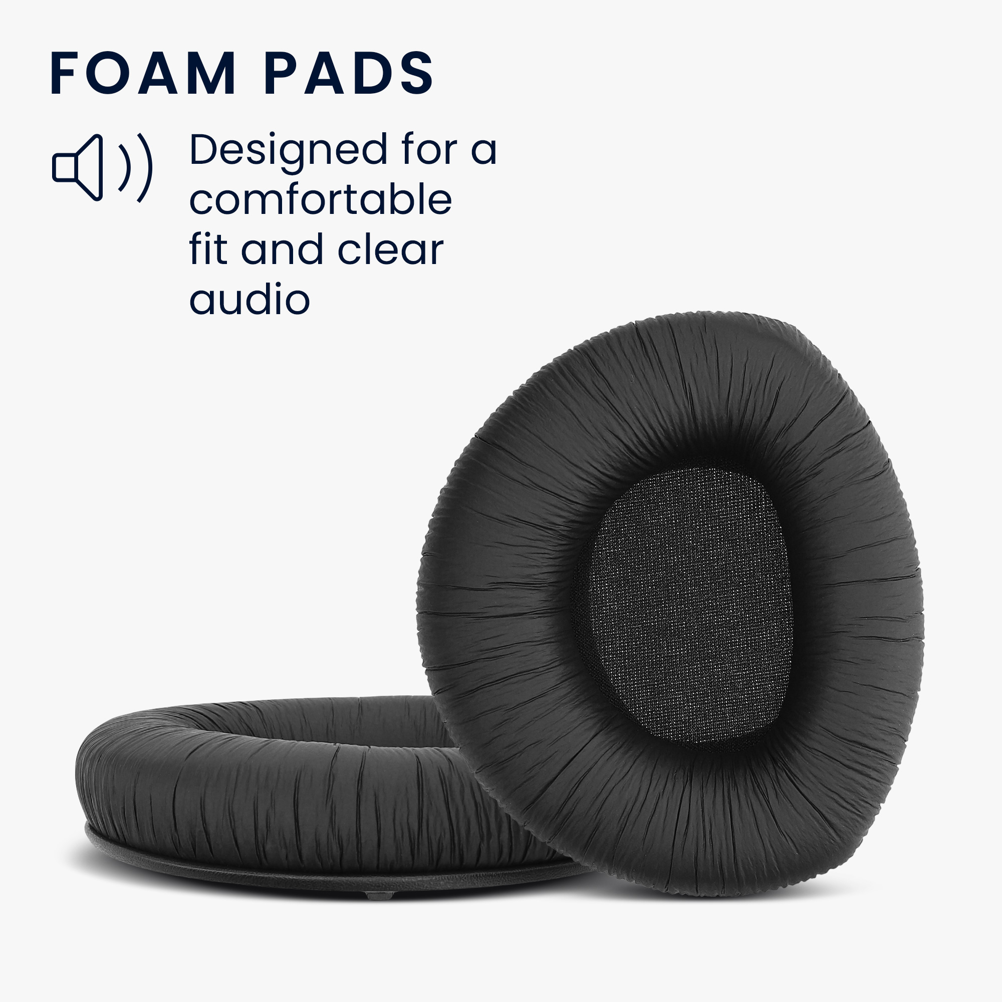 2x Náhradní náušníky / polstrování Sennheiser RS160 / RS170 / RS180 kwmobile - černá