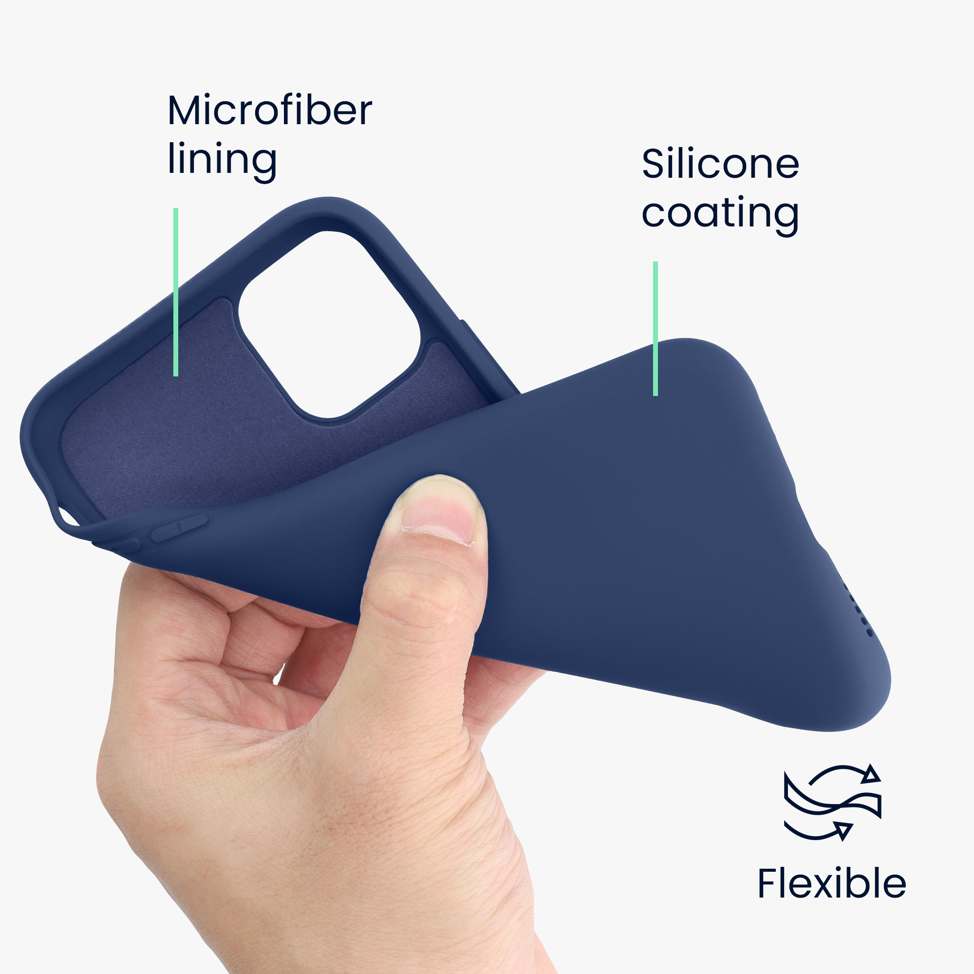 Kryt na mobil kwmobile iPhone 11 Case - námořnická modrá