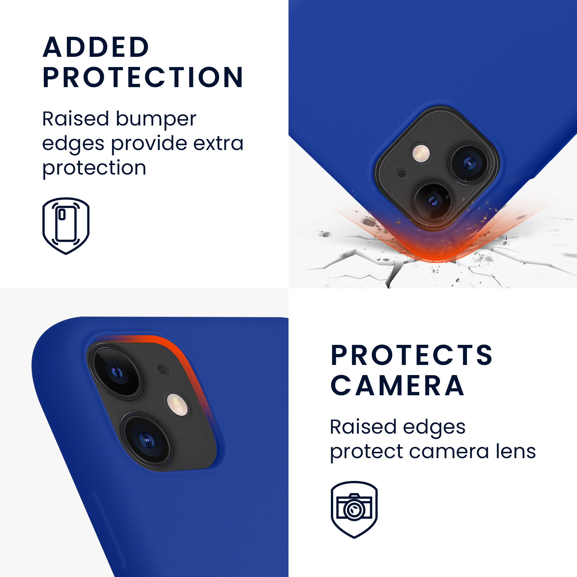 Kryt na mobil kwmobile iPhone 11 Case - baltská modrá