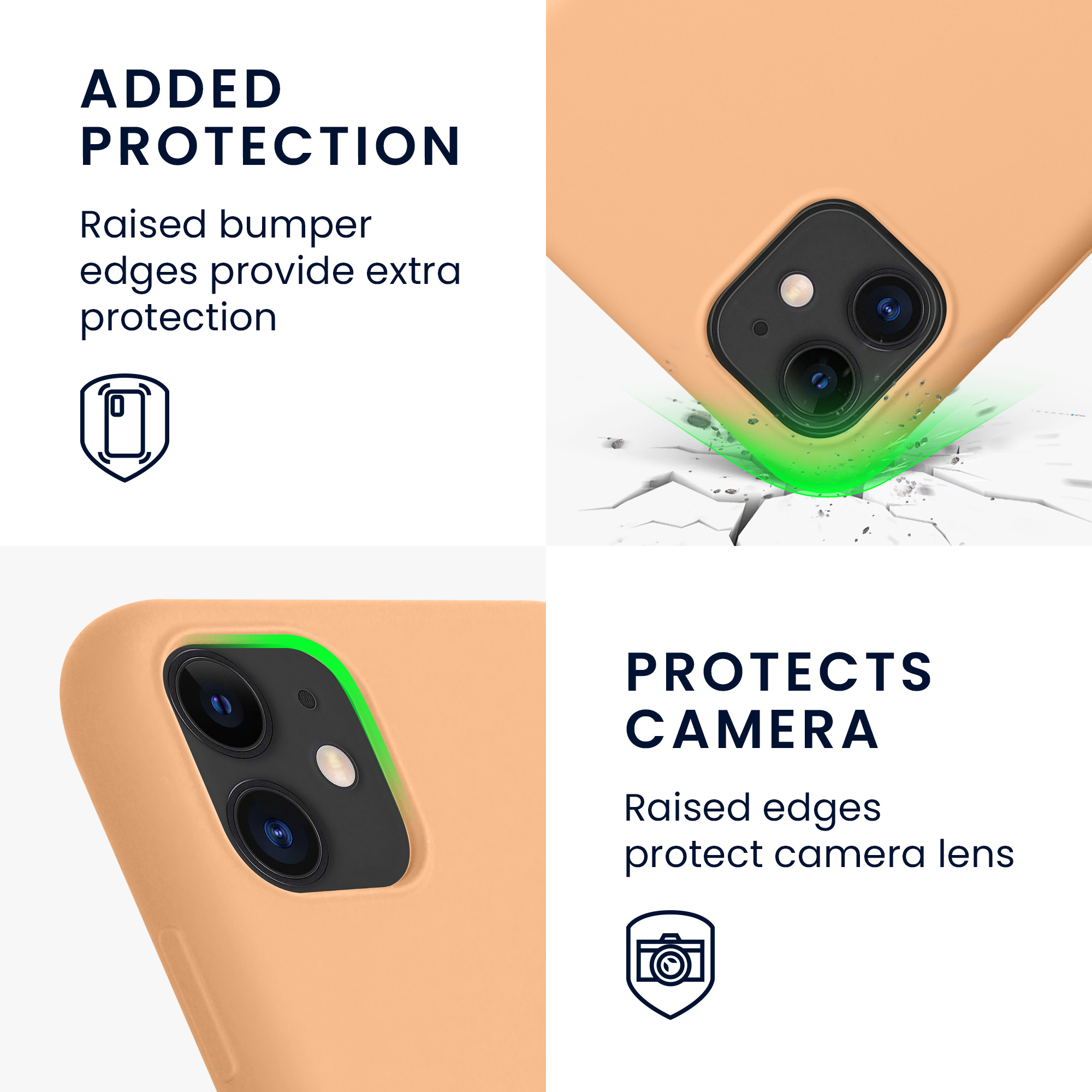 Kryt na mobil kwmobile iPhone 11 Case - broskvová