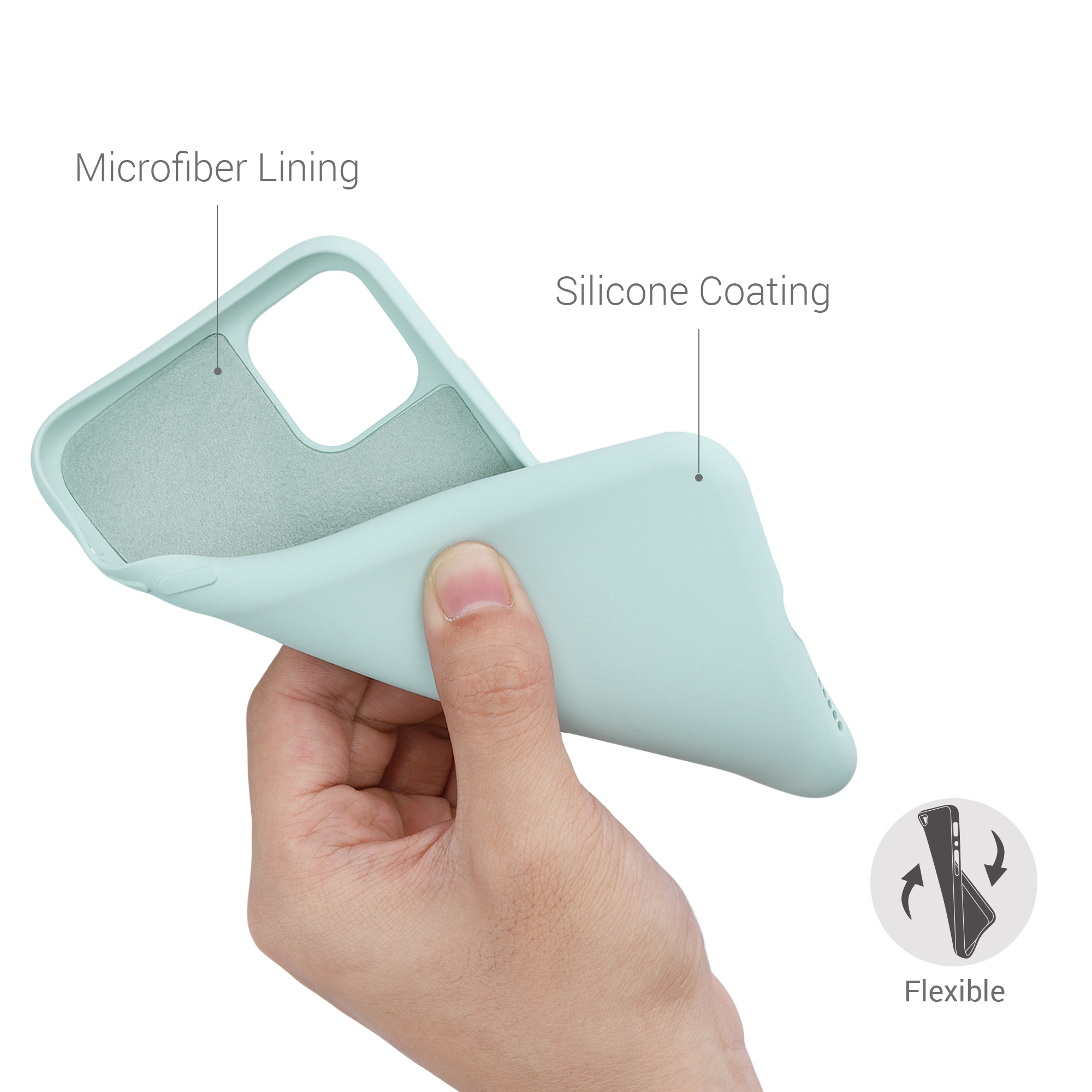 Kryt na mobil kwmobile iPhone 11 Case - mintová