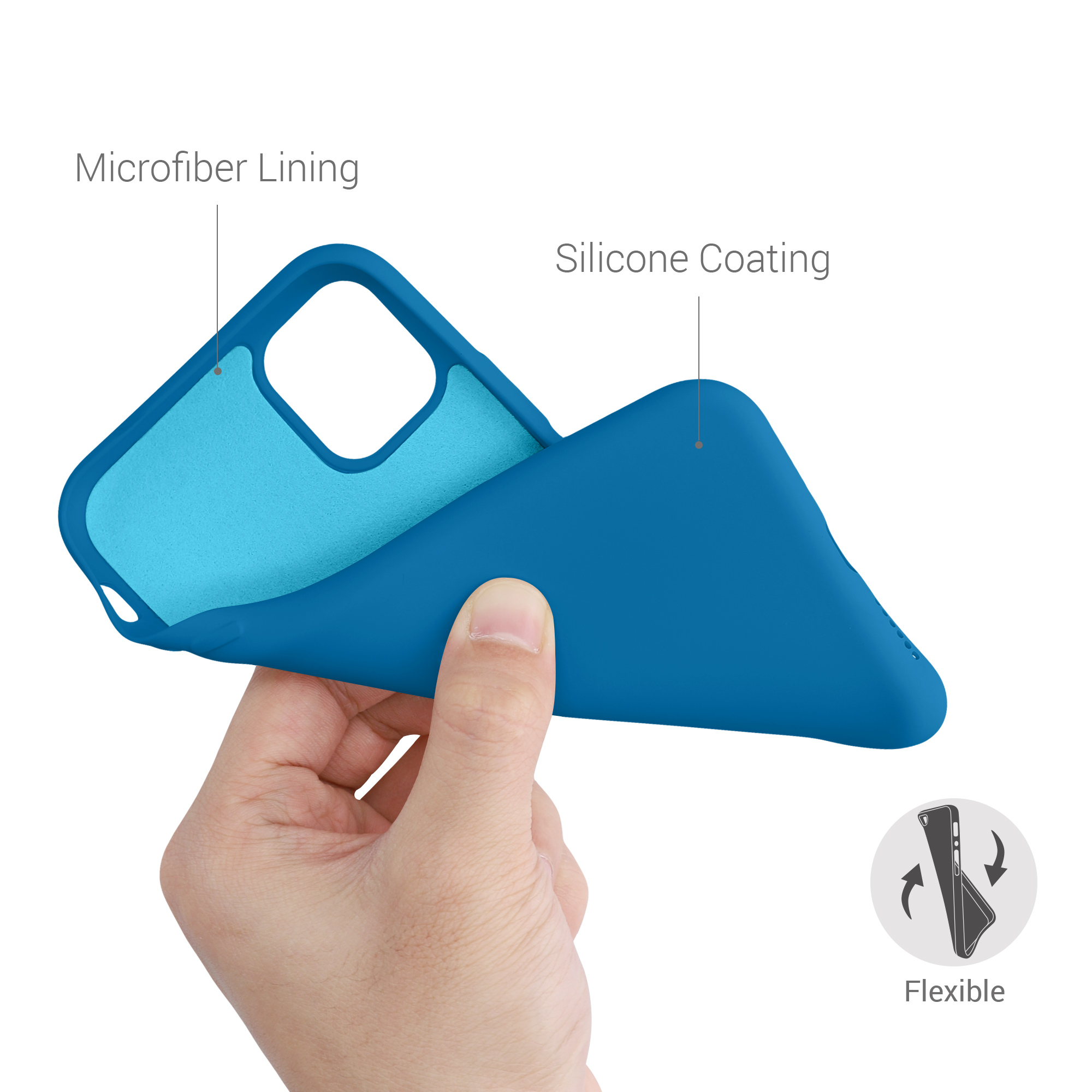 Kryt na mobil kwmobile iPhone 11 Case - Blue Reef