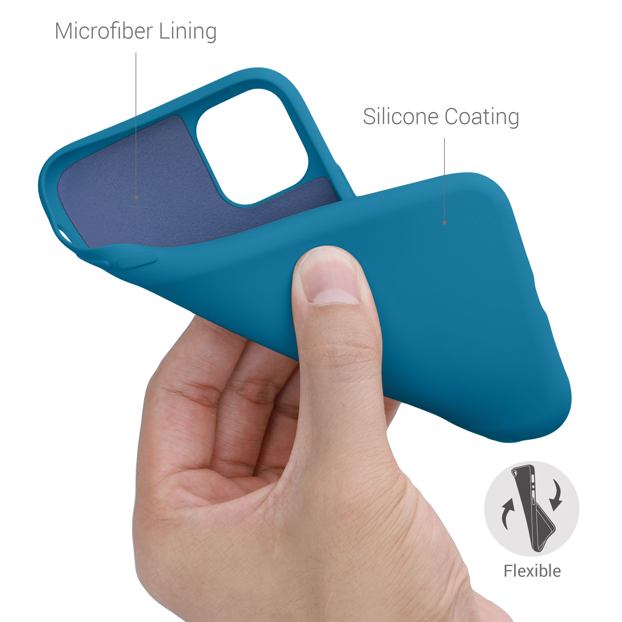 Kryt na mobil kwmobile iPhone 11 Case - karibská modrá