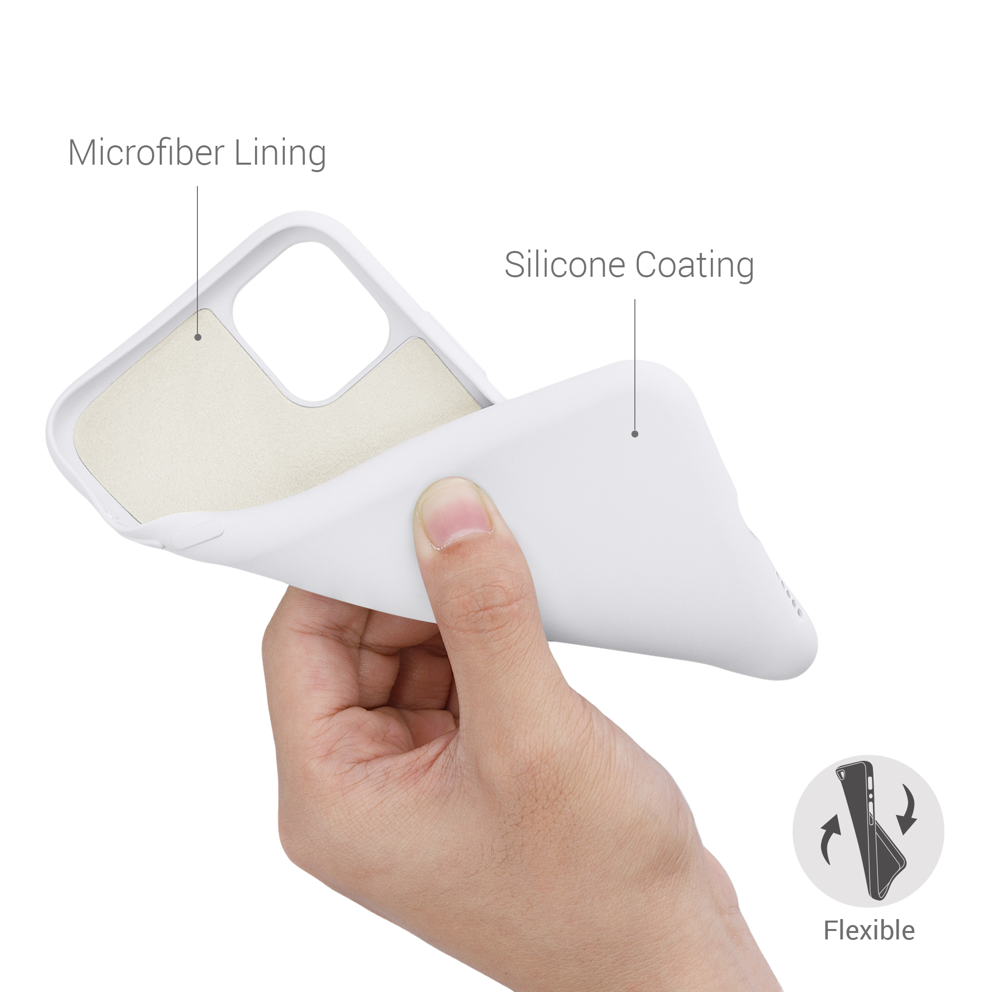 Kryt na mobil kwmobile iPhone 11 Case - matná bílá