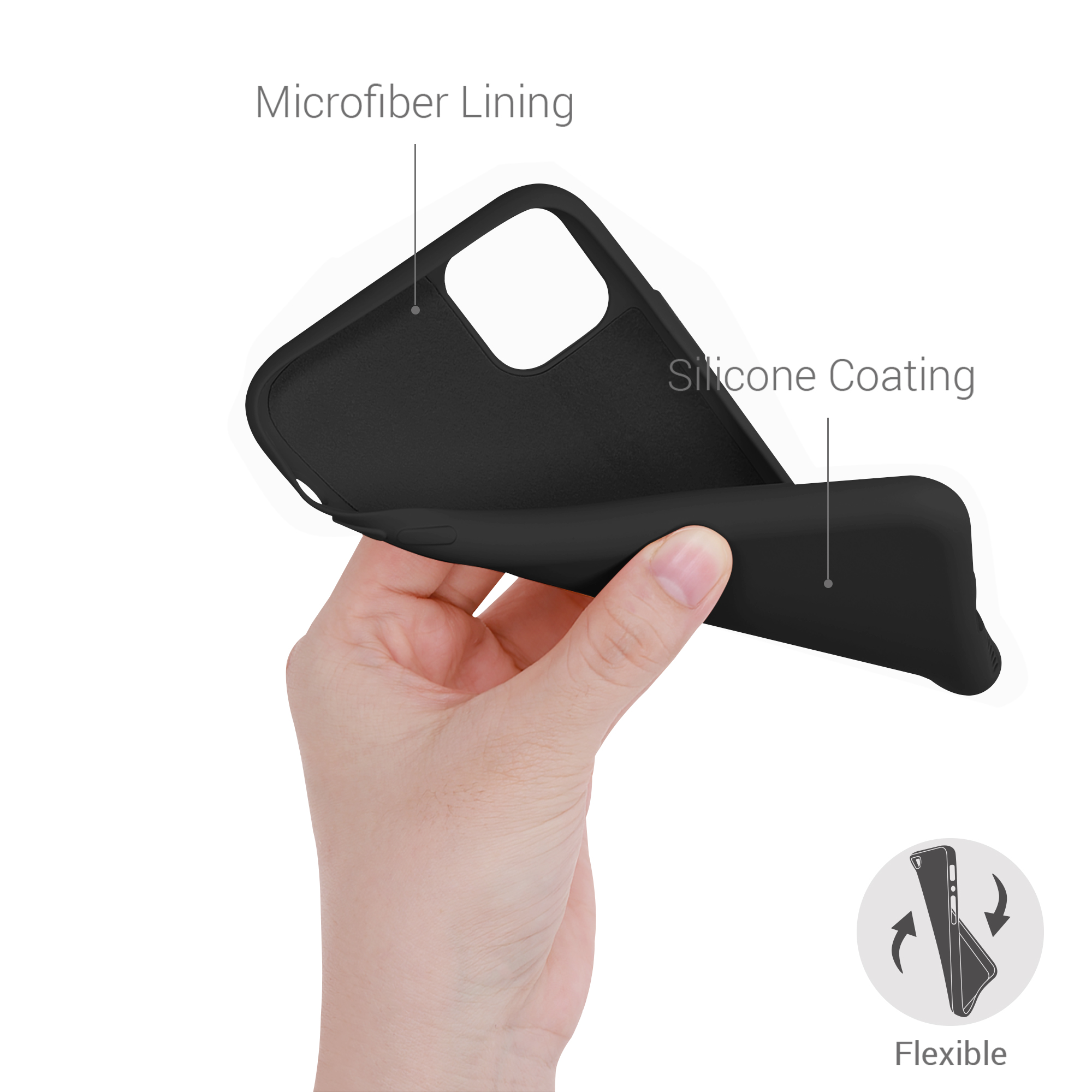 Kryt na mobil kwmobile iPhone 11 Case - matná černá