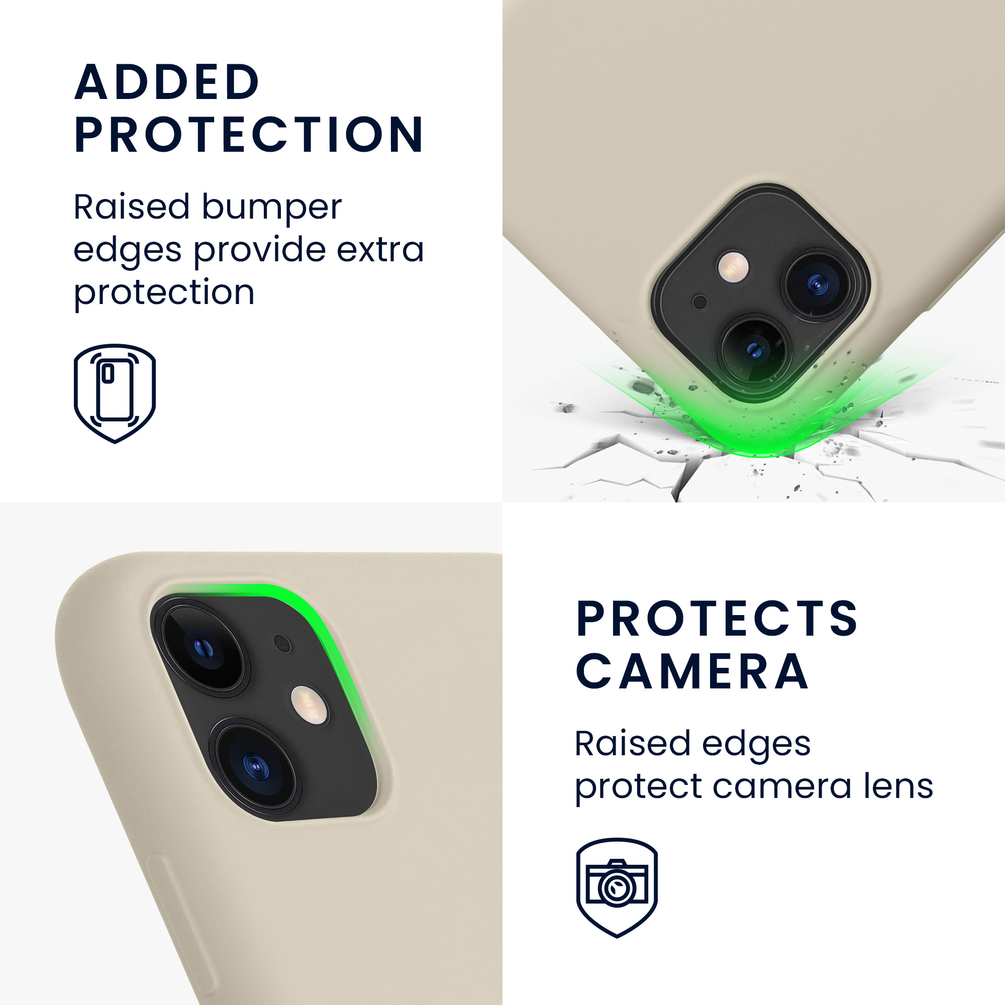 Kryt na mobil kwmobile iPhone 11 Case - krémová