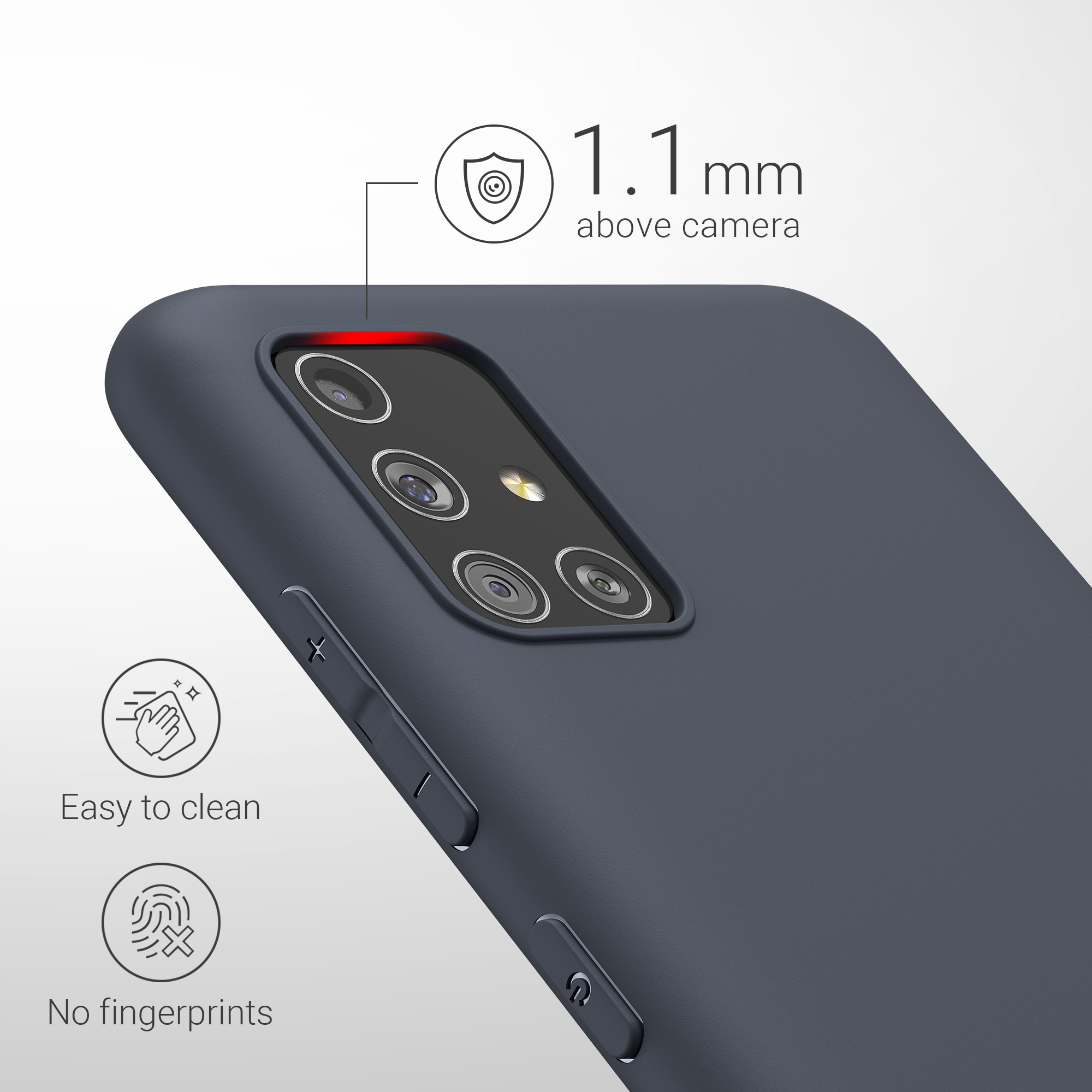 Kryt na mobil Samsung Galaxy A51 kwmobile TPU Borůvková
