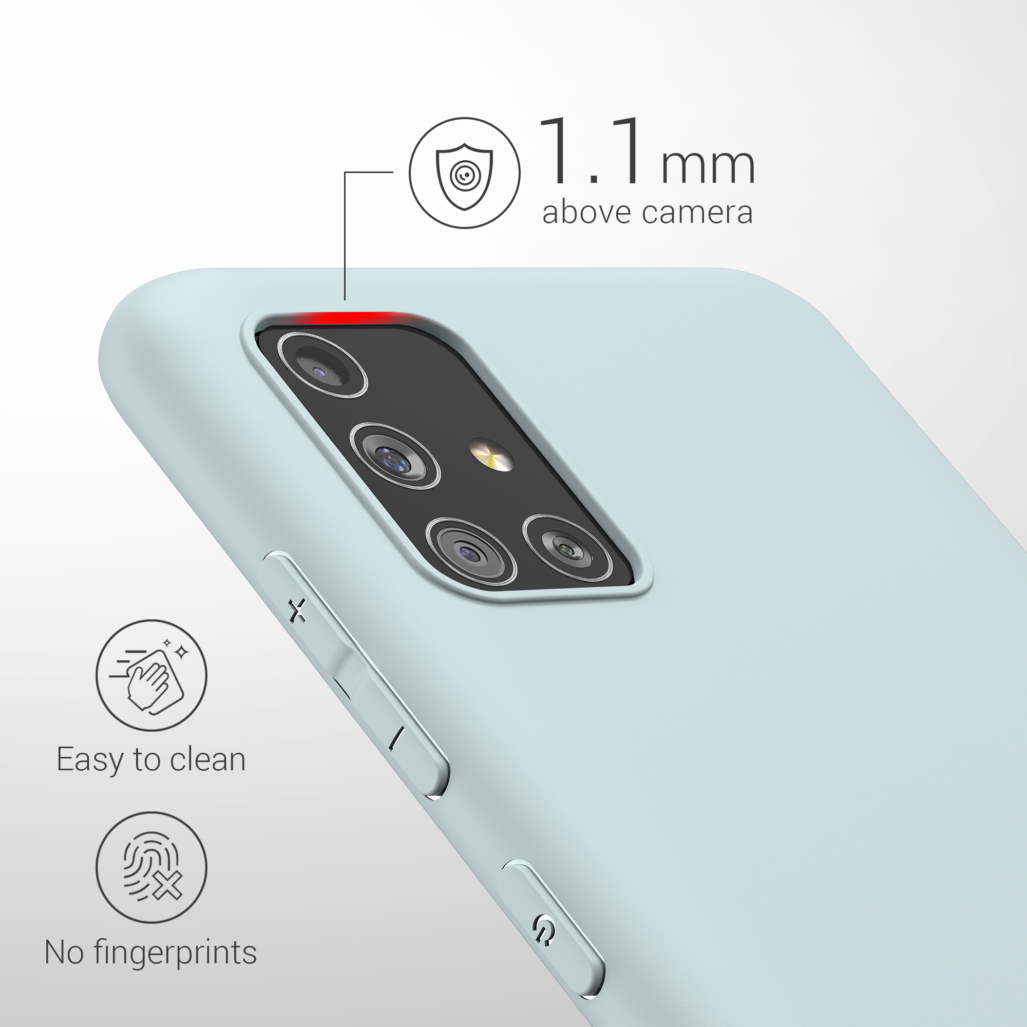 Kryt na mobil Samsung Galaxy A51 kwmobile TPU Chladná mátová