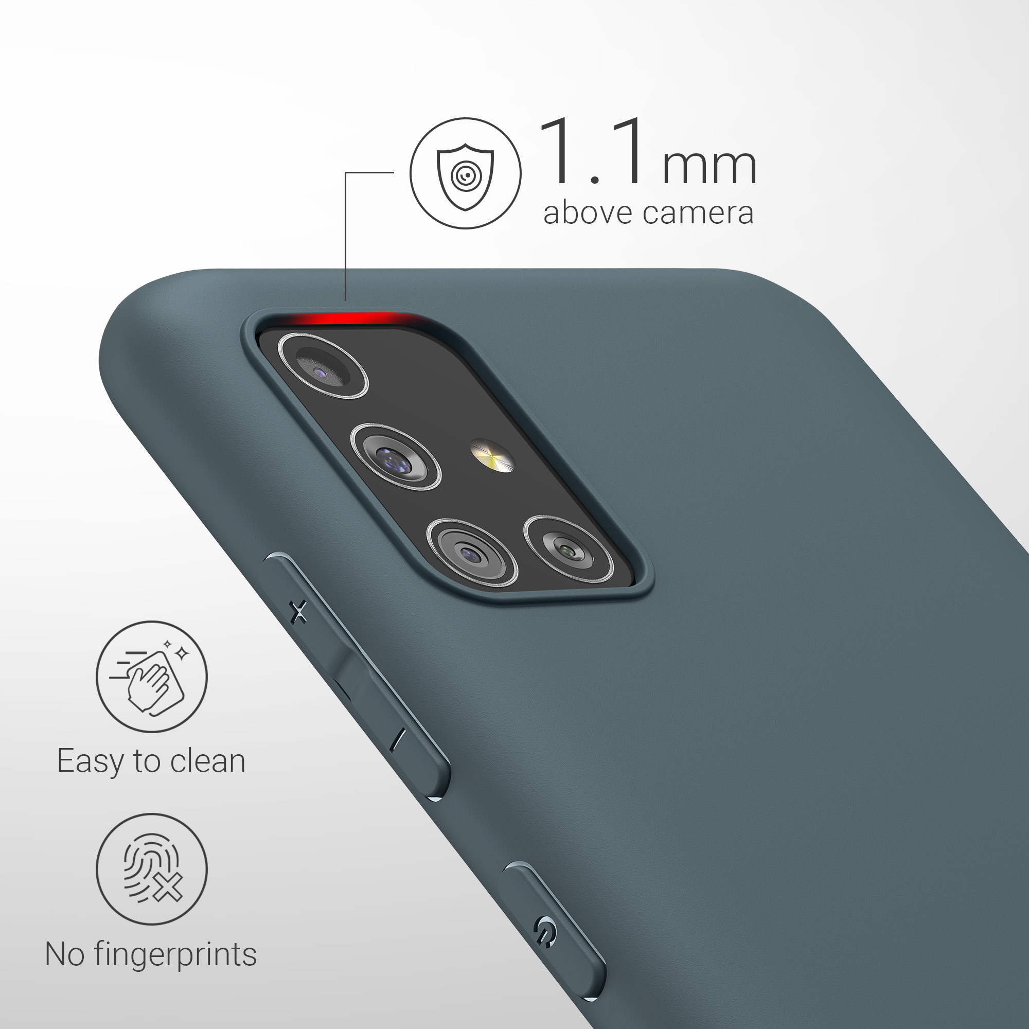 Kryt na mobil Samsung Galaxy A51 kwmobile TPU Tmavě břidlicová