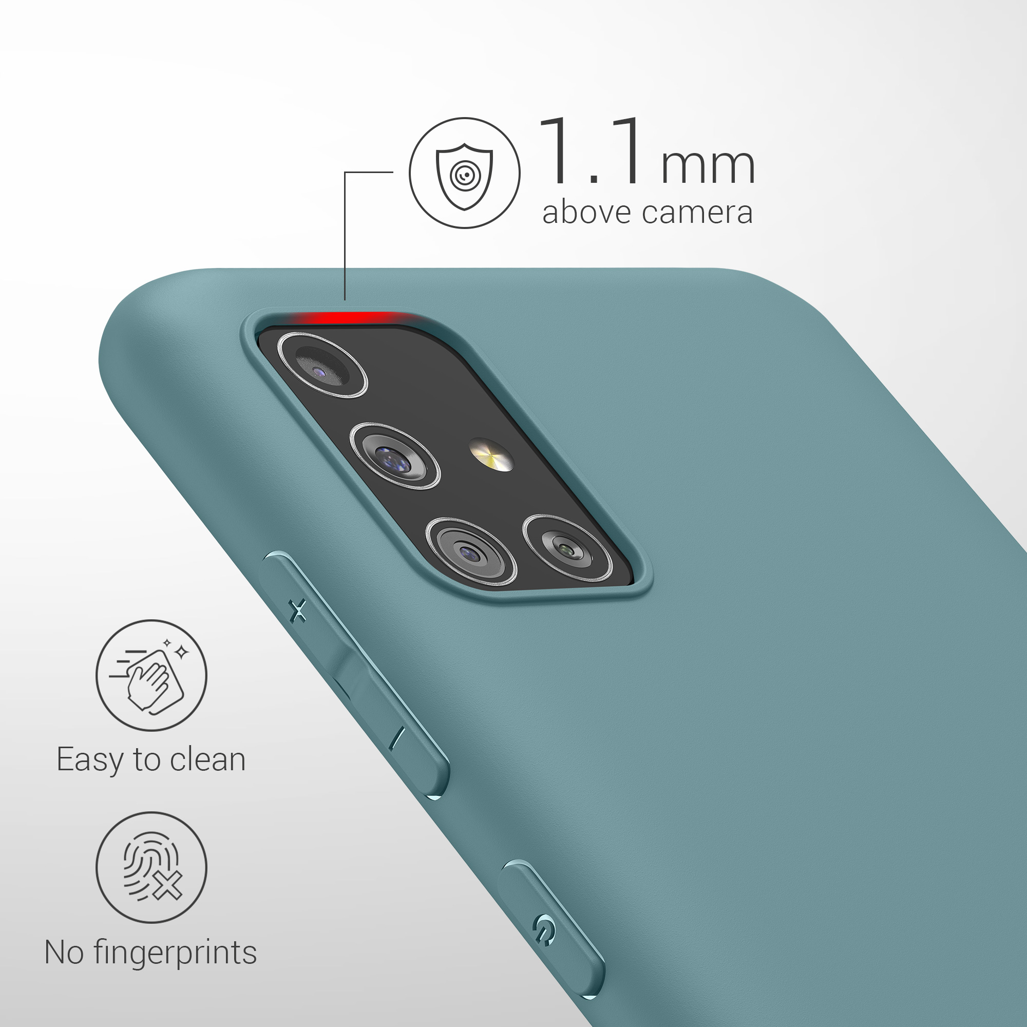 Kryt na mobil Samsung Galaxy A51 kwmobile TPU Arktická noc
