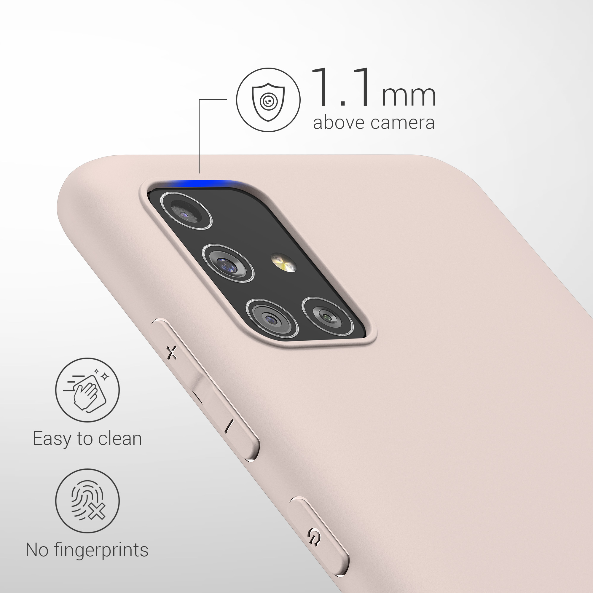 Kryt na mobil Samsung Galaxy A51 kwmobile TPU Kokosový vír