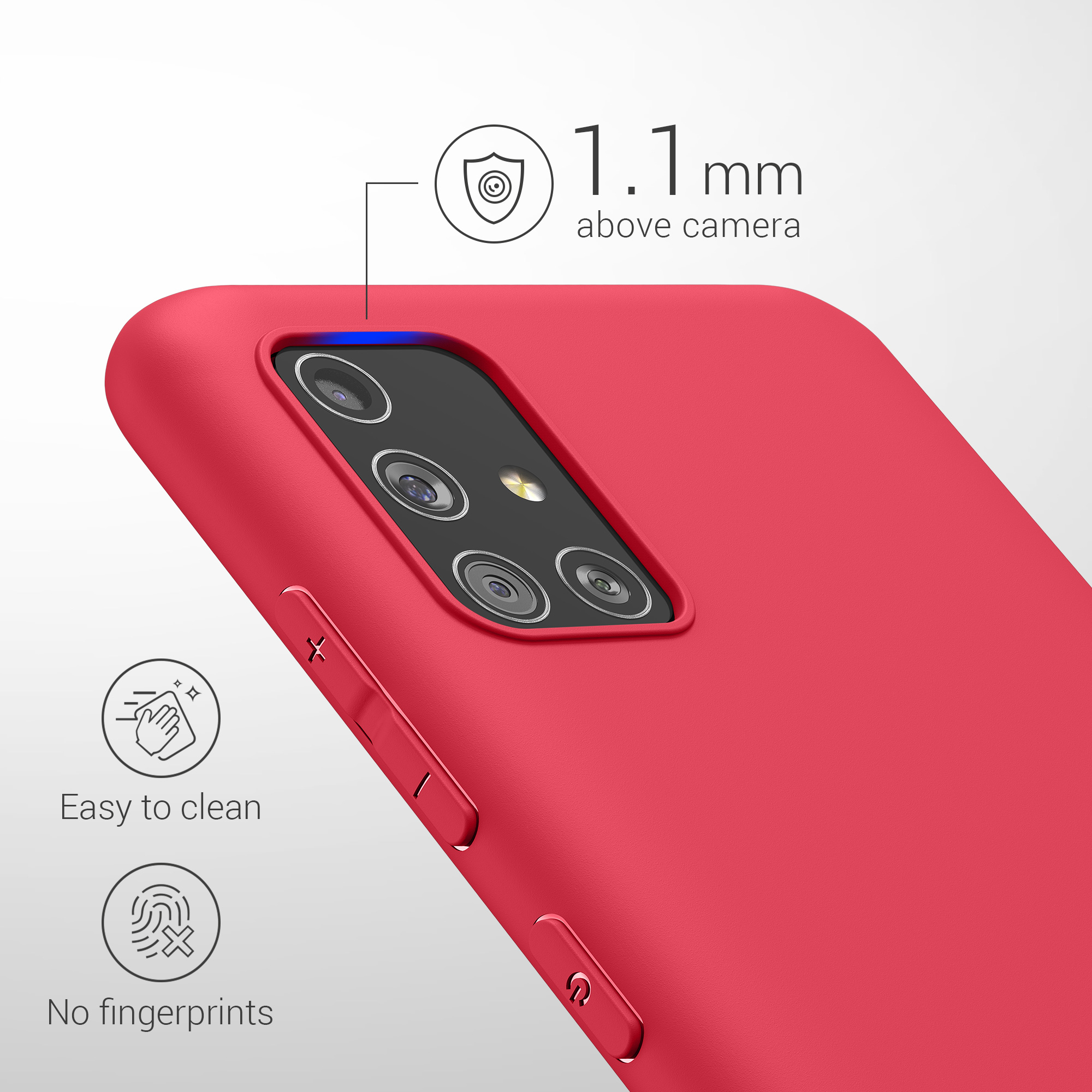 Kryt na mobil Samsung Galaxy A51 kwmobile TPU Skvělá růžová