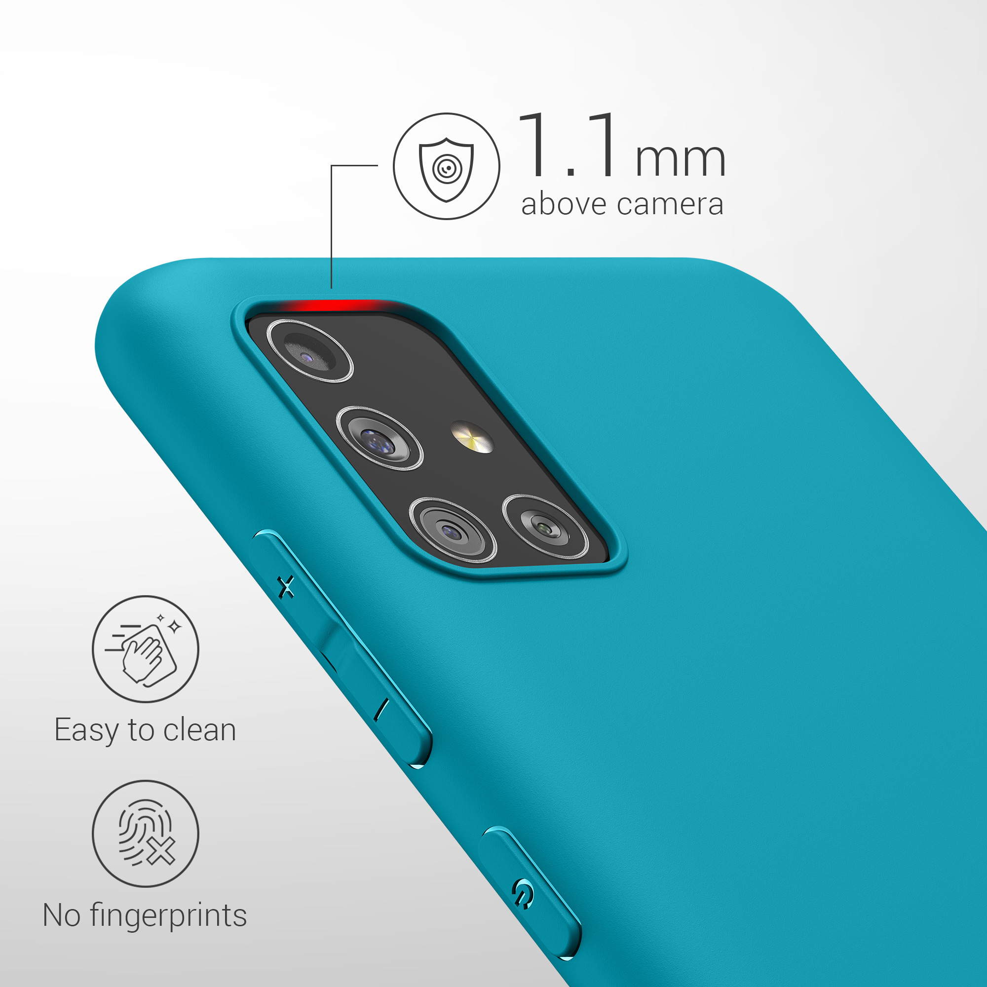 Kryt na mobil Samsung Galaxy A51 kwmobile TPU Chladný ledovec
