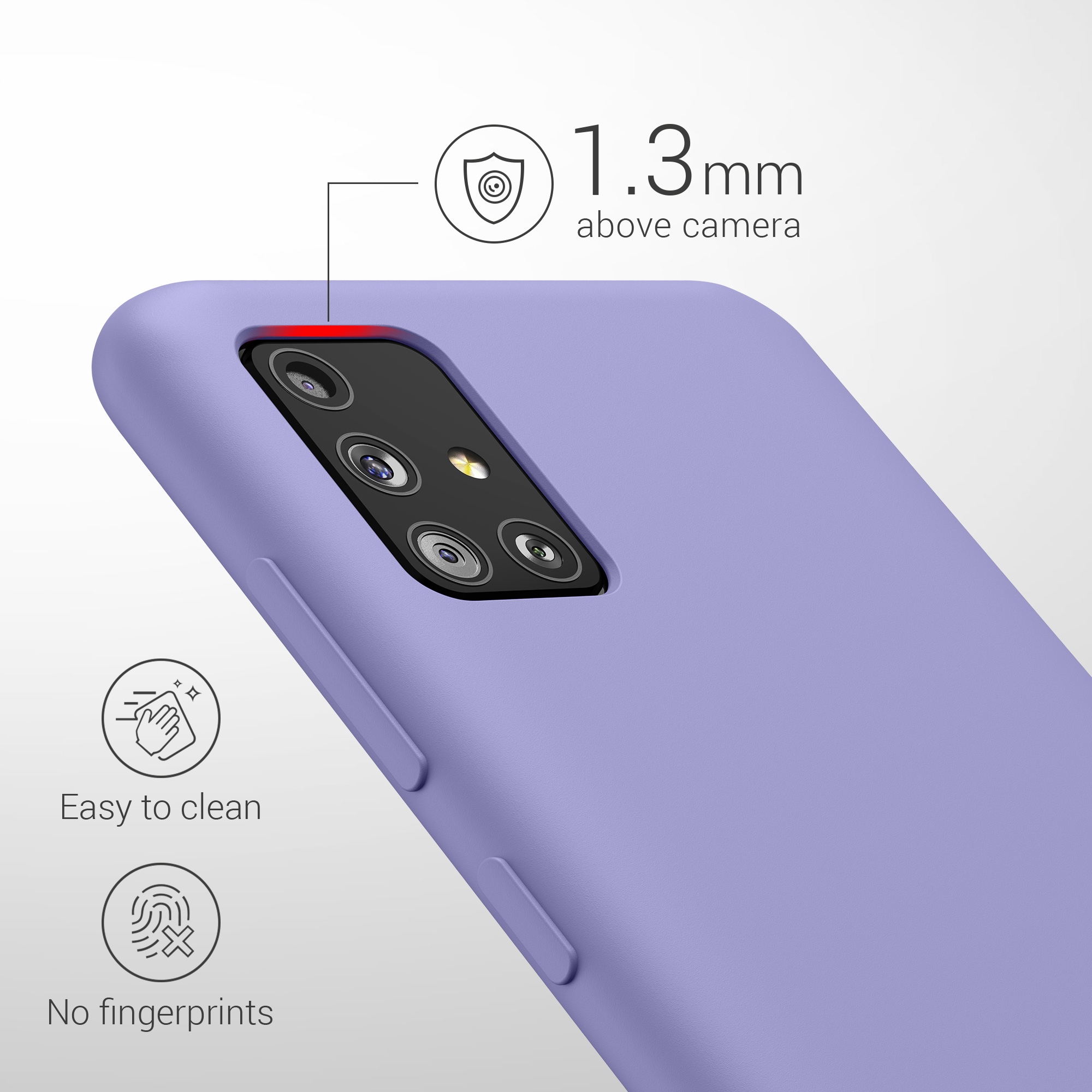 Kryt na mobil Samsung Galaxy A51 kwmobile TPU Levandulová