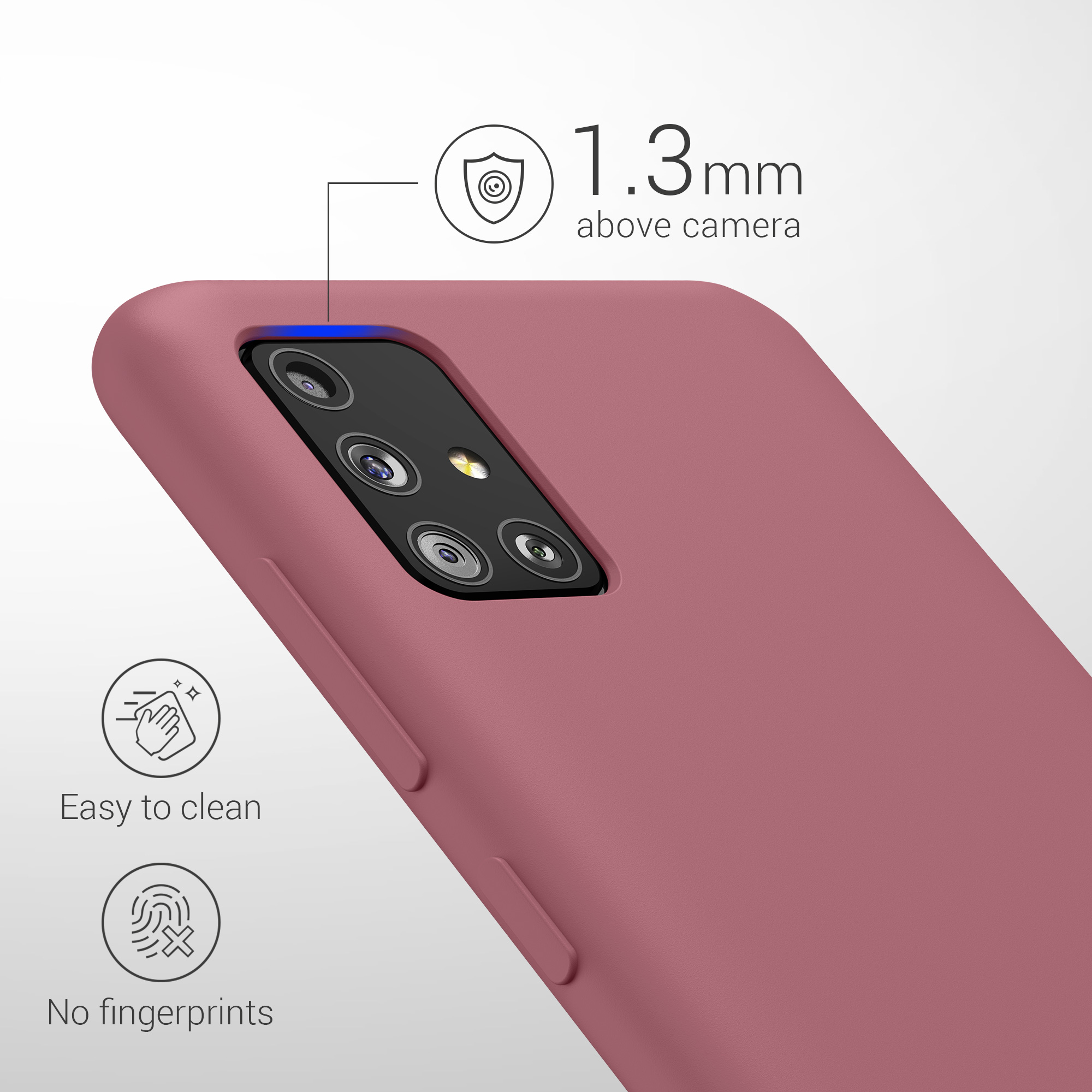 Kryt na mobil Samsung Galaxy A51 kwmobile TPU Tmavě růžová