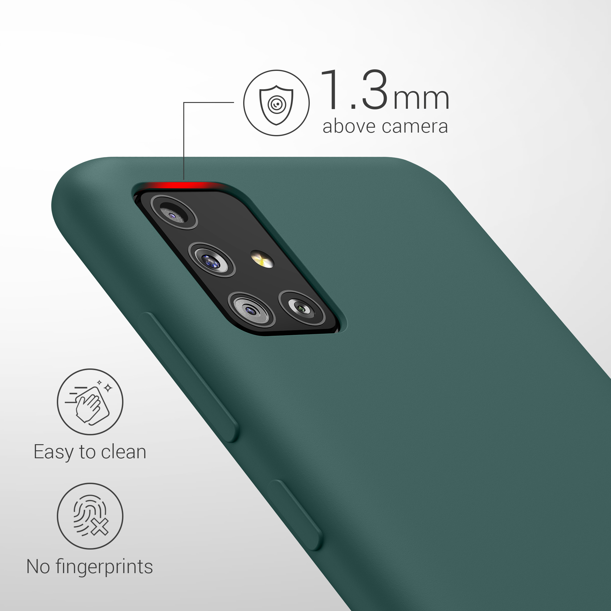 Kryt na mobil Samsung Galaxy A51 kwmobile TPU Modro-zelená
