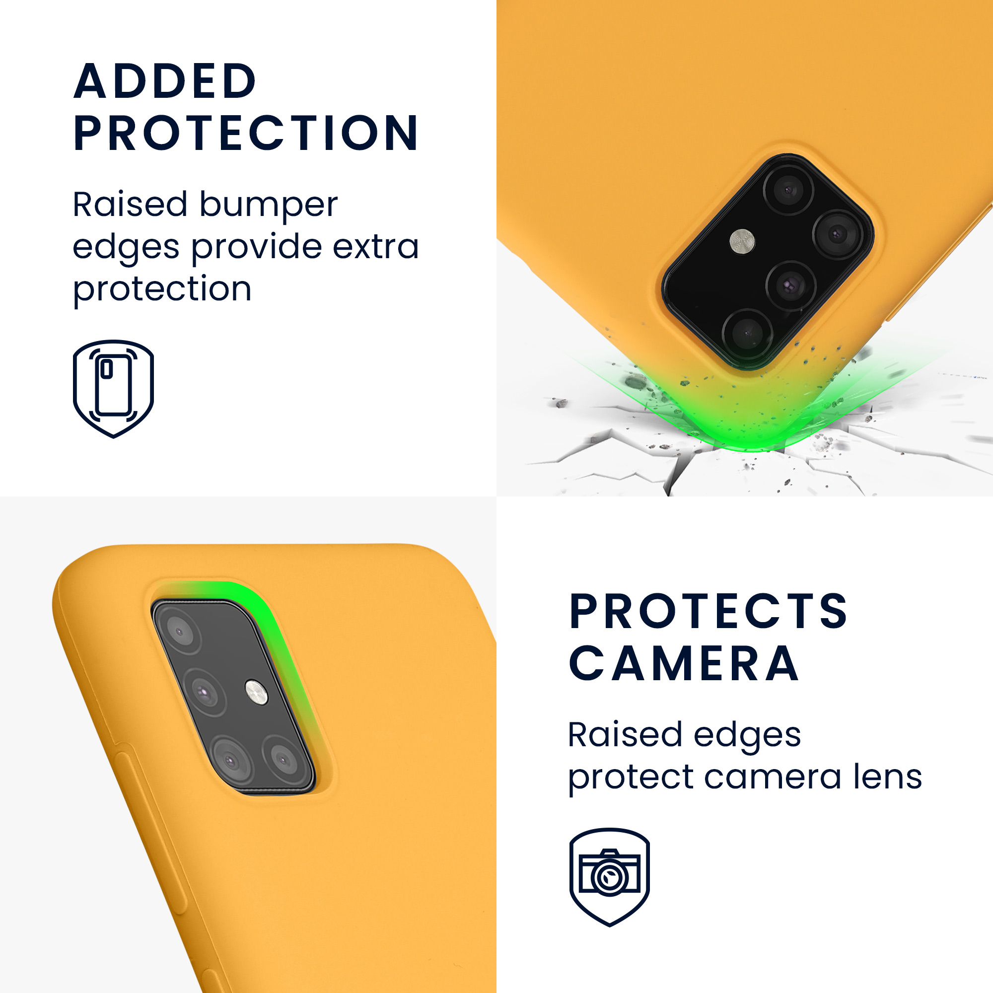 Kryt na mobil Samsung Galaxy A51 kwmobile TPU Mango