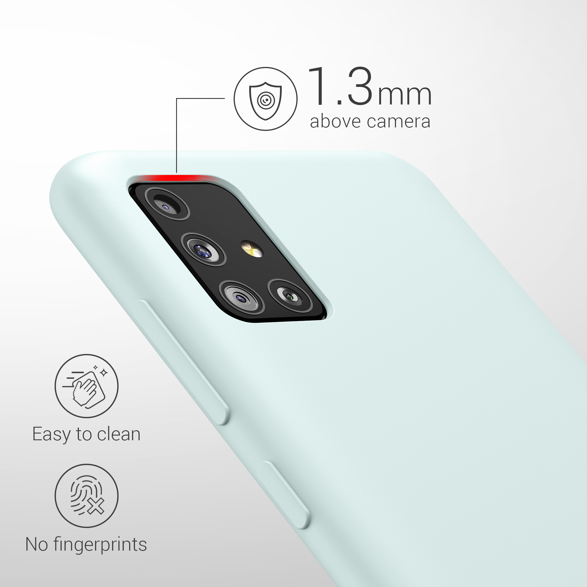 Kryt na mobil Samsung Galaxy A51 kwmobile TPU Chladná mátová