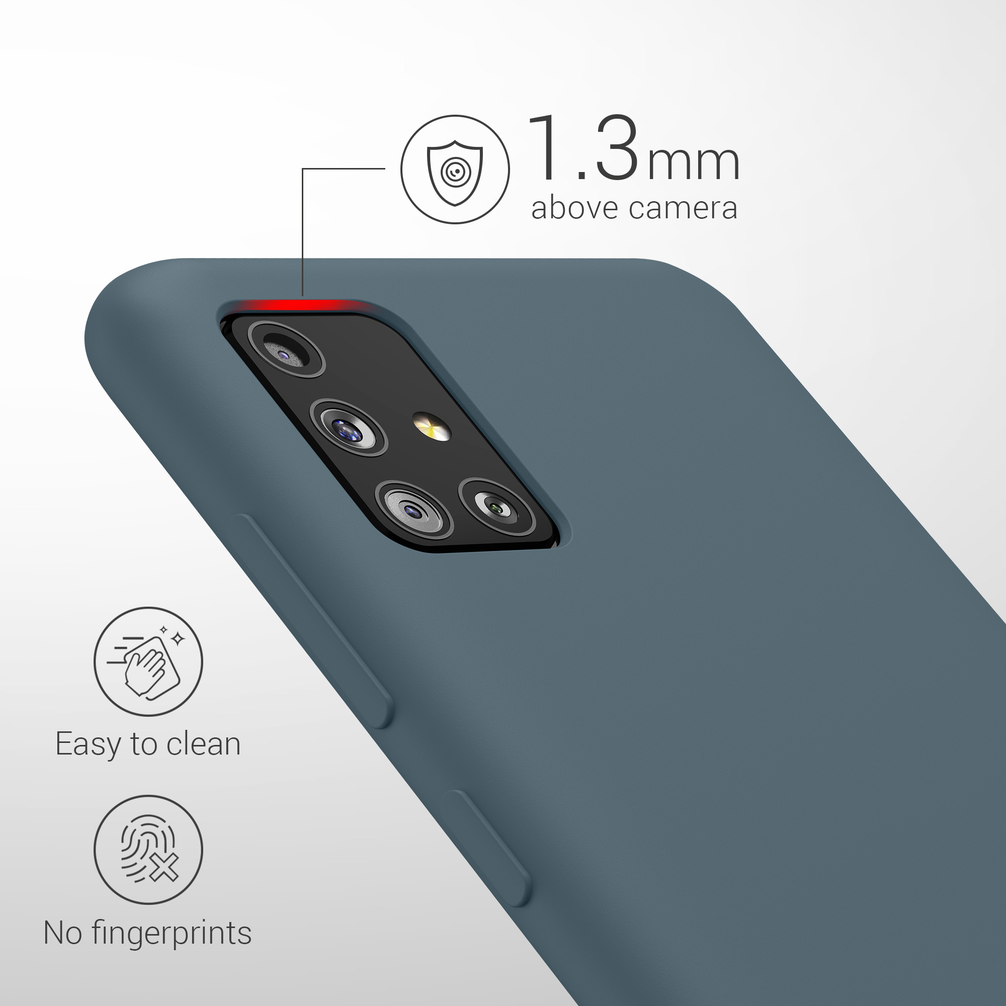 Kryt na mobil Samsung Galaxy A51 kwmobile TPU Tmavě břidlicová