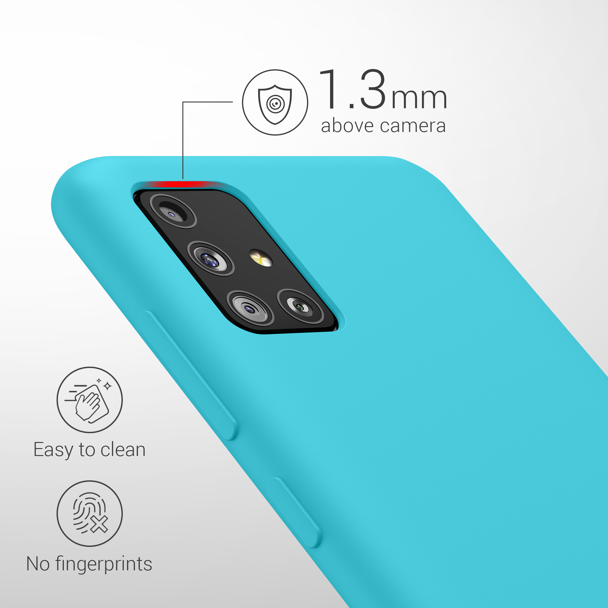 Kryt na mobil Samsung Galaxy A51 kwmobile TPU Chladný ledovec